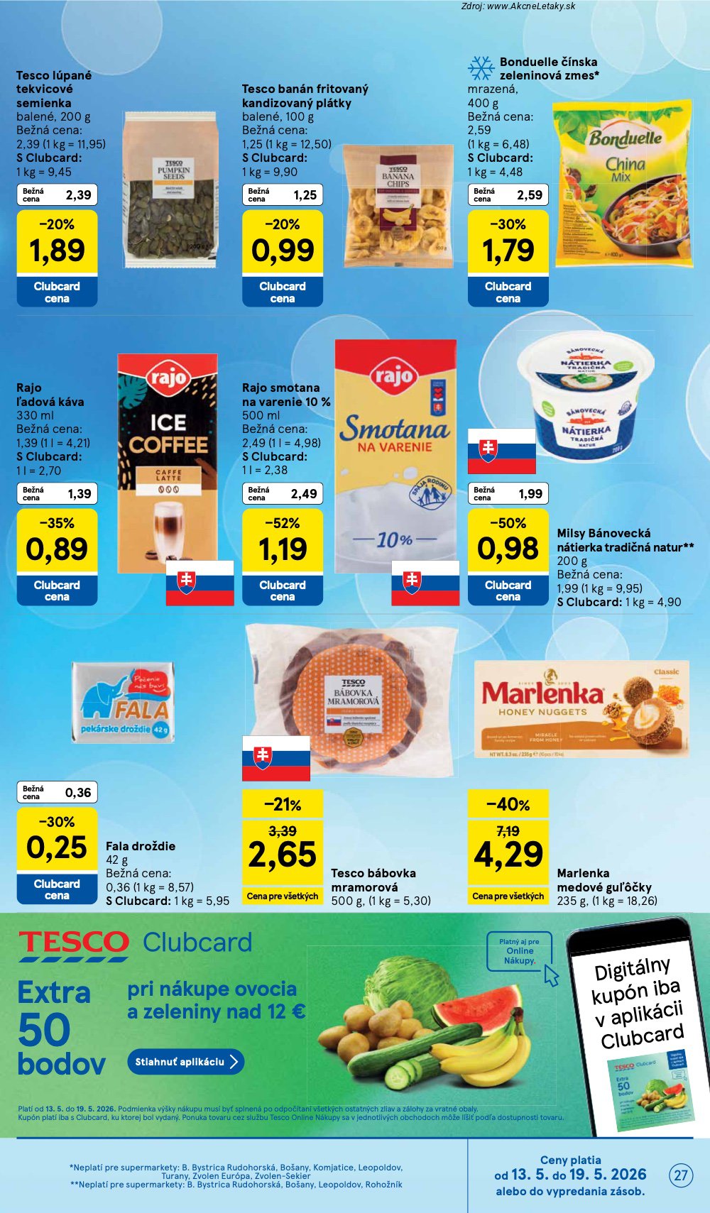 Leták Tesco (13. 5. - 19. 5. 2026) - strana 27 z 31