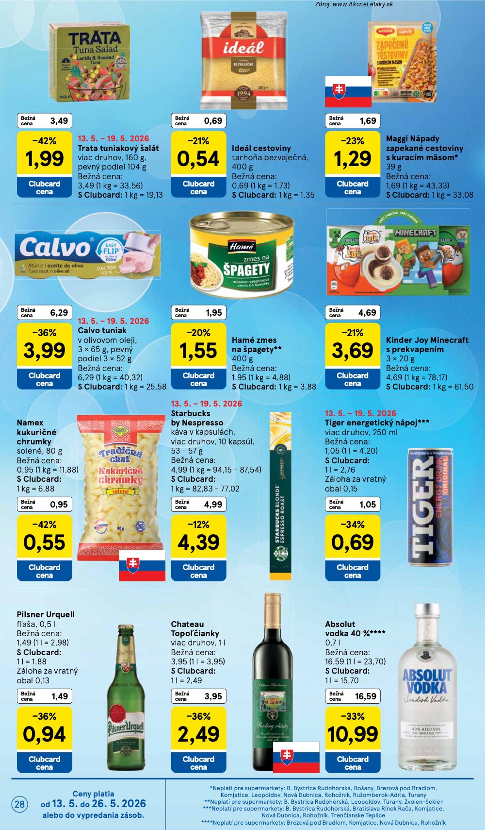 Leták Tesco (13. 5. - 19. 5. 2026) - strana 28 z 31