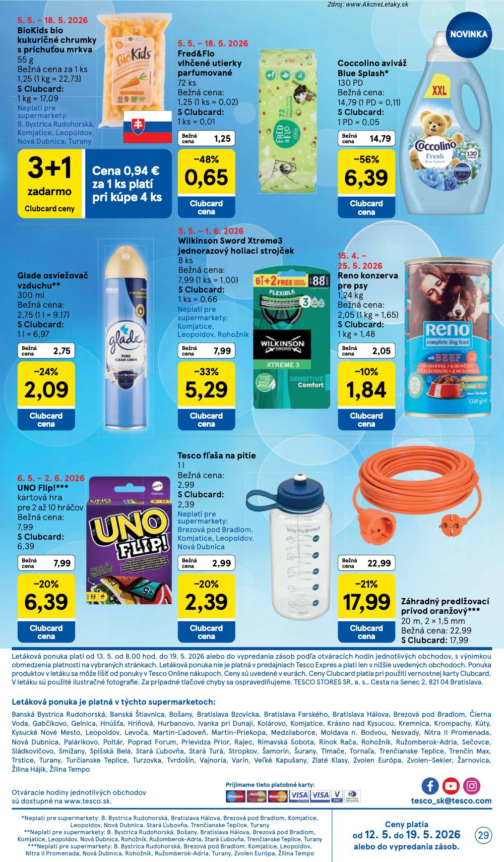Leták Tesco (13. 5. - 19. 5. 2026) - strana 29 z 31