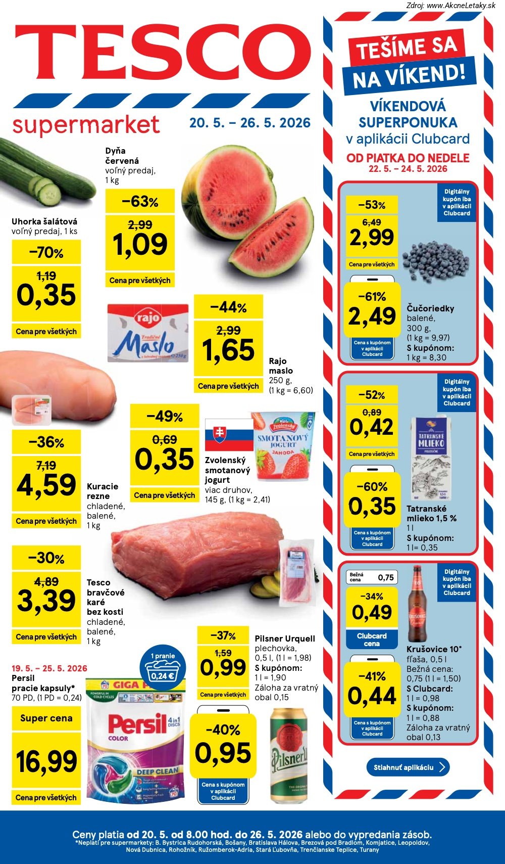 Leták Tesco (20. 5. - 26. 5. 2026) - strana 1 z 31