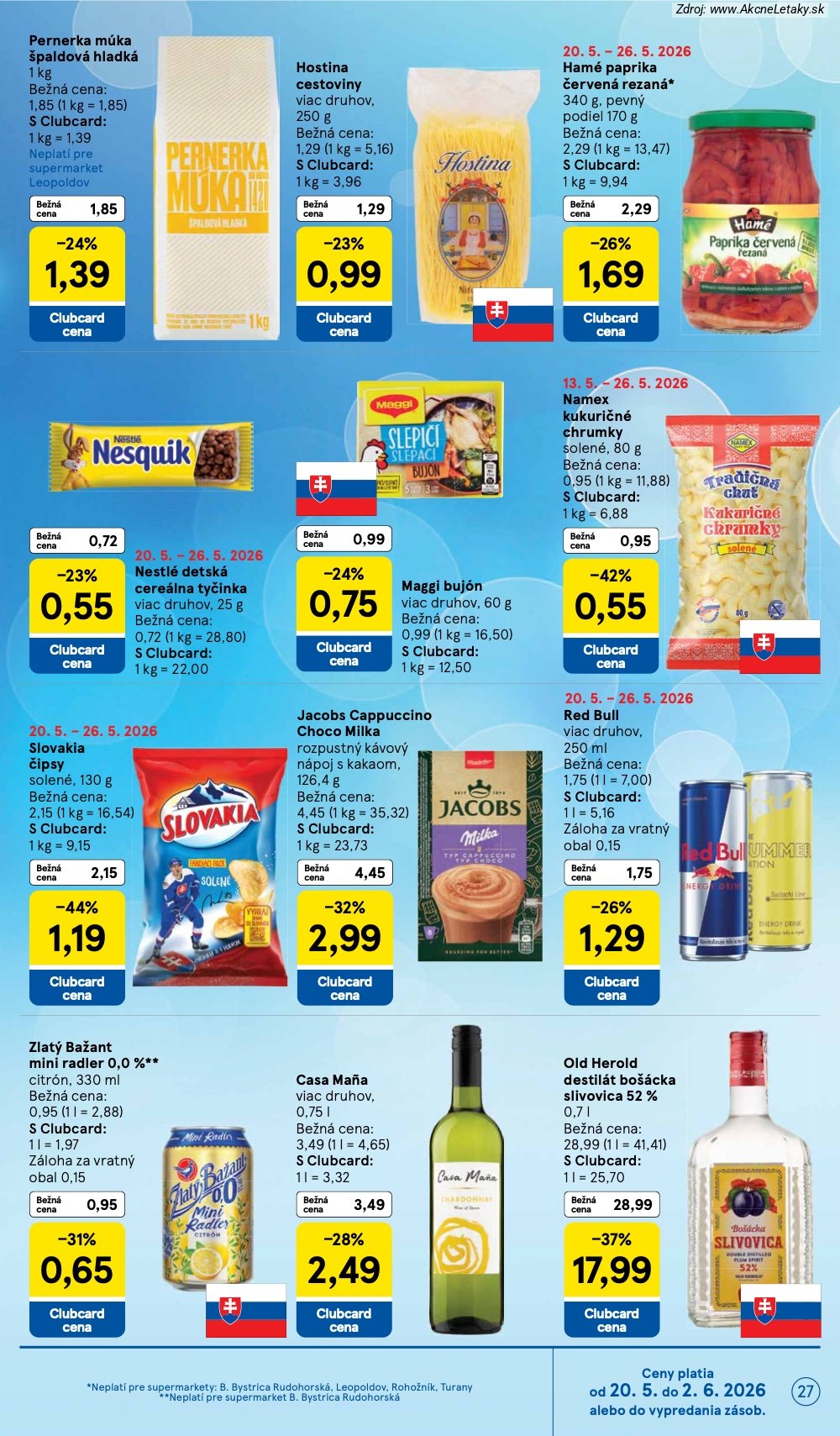 Leták Tesco (20. 5. - 26. 5. 2026) - strana 27 z 31