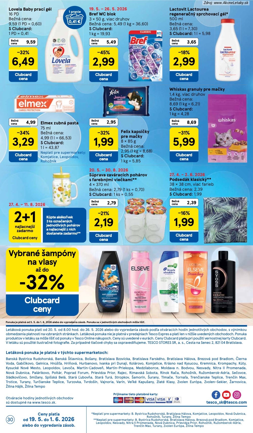 Leták Tesco (20. 5. - 26. 5. 2026) - strana 30 z 31