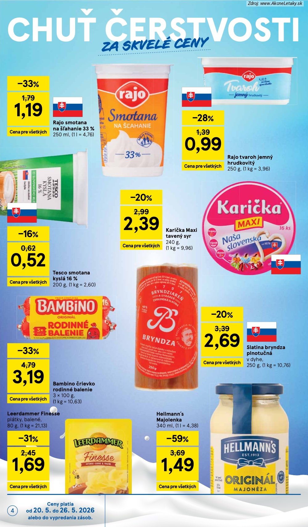 Leták Tesco (20. 5. - 26. 5. 2026) - strana 4 z 31