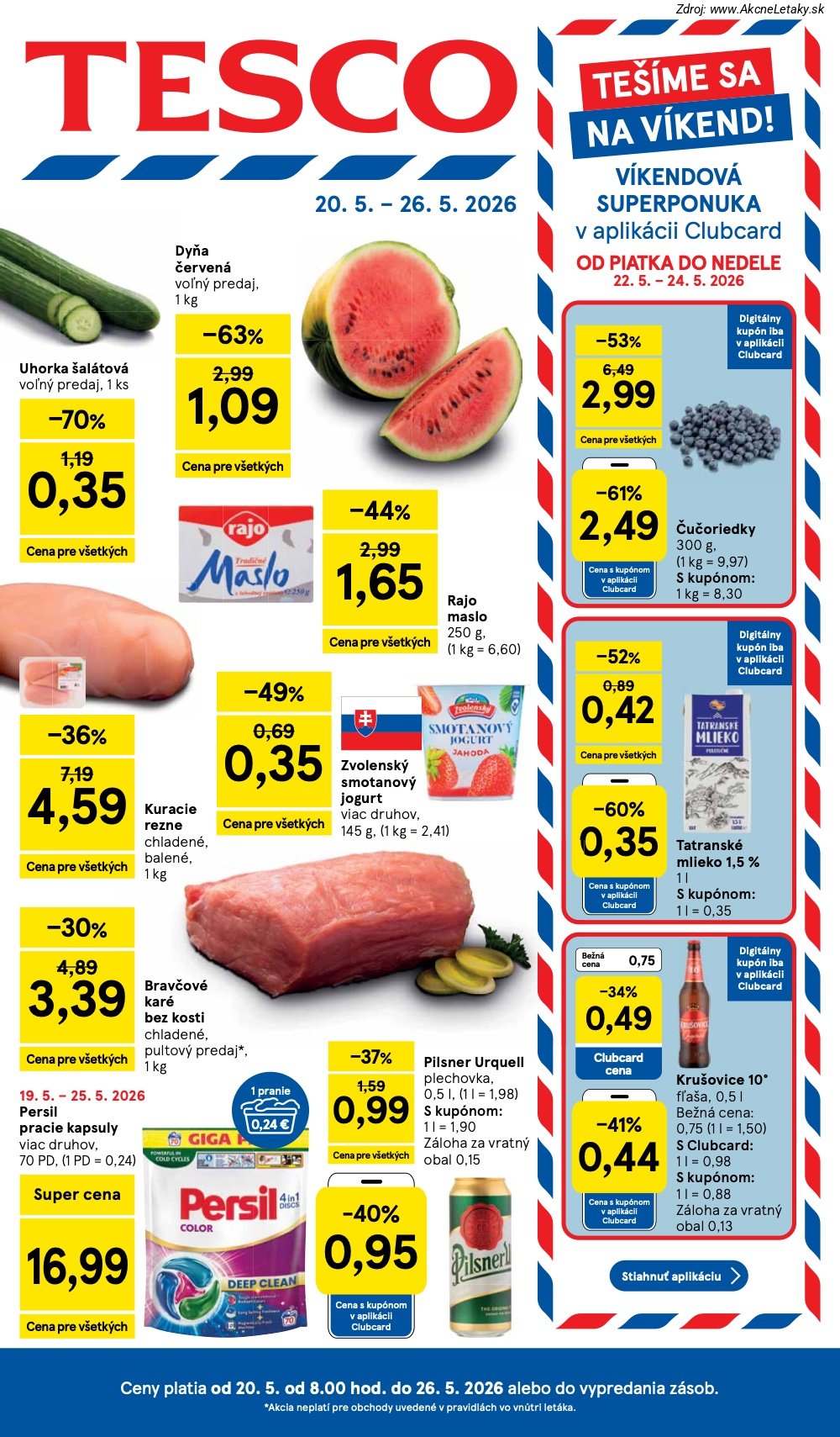 Leták Tesco (20. 5. - 26. 5. 2026) - strana 1 z 49