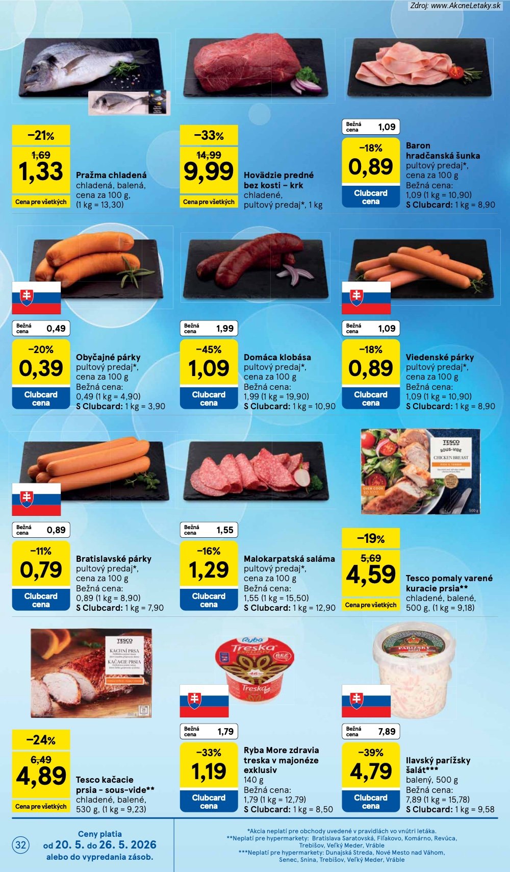 Leták Tesco (20. 5. - 26. 5. 2026) - strana 32 z 49