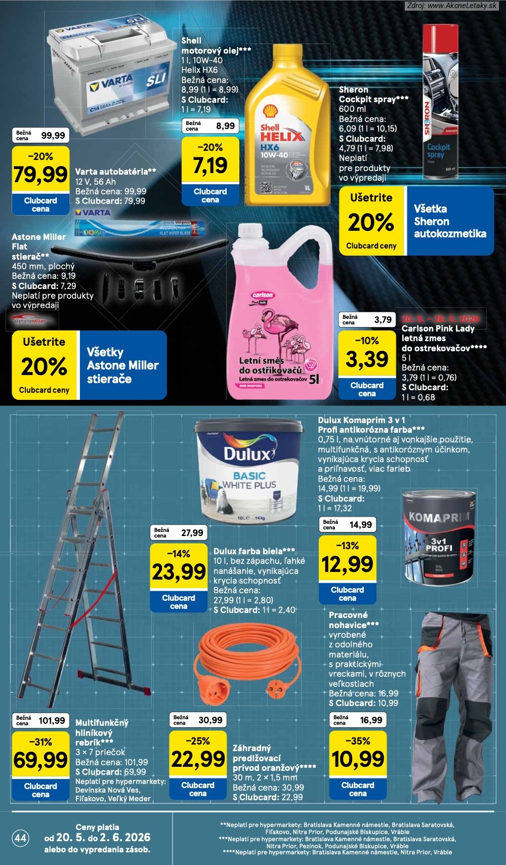 Leták Tesco (20. 5. - 26. 5. 2026) - strana 44 z 49