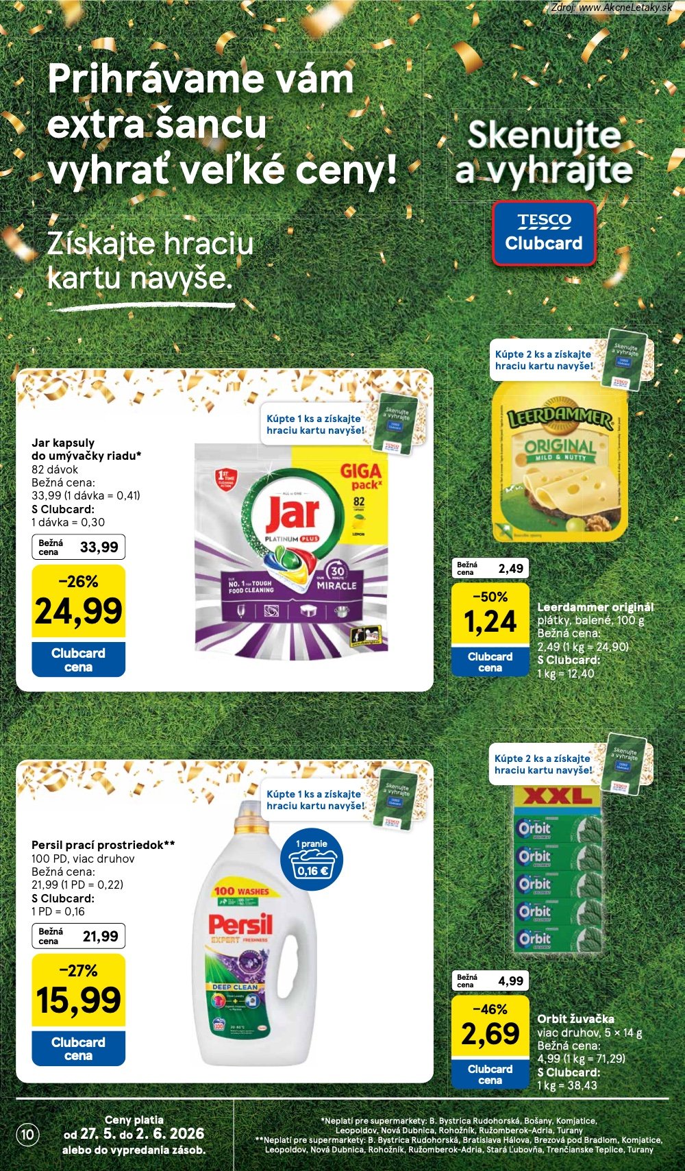 Leták Tesco (27. 5. - 2. 6. 2026) - strana 10 z 30