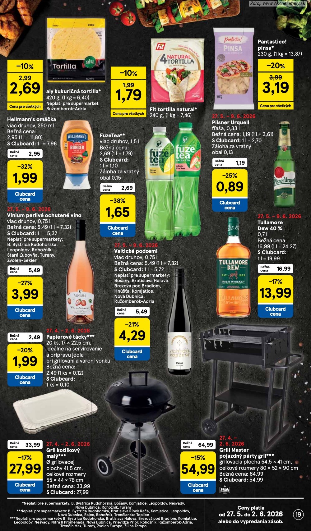 Leták Tesco (27. 5. - 2. 6. 2026) - strana 19 z 30