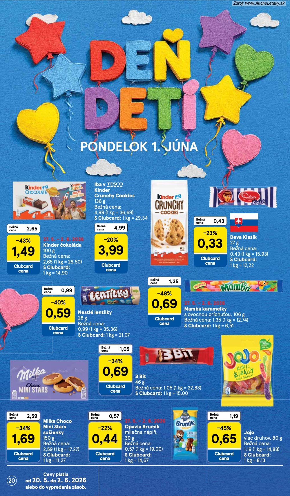 Leták Tesco (27. 5. - 2. 6. 2026) - strana 20 z 30