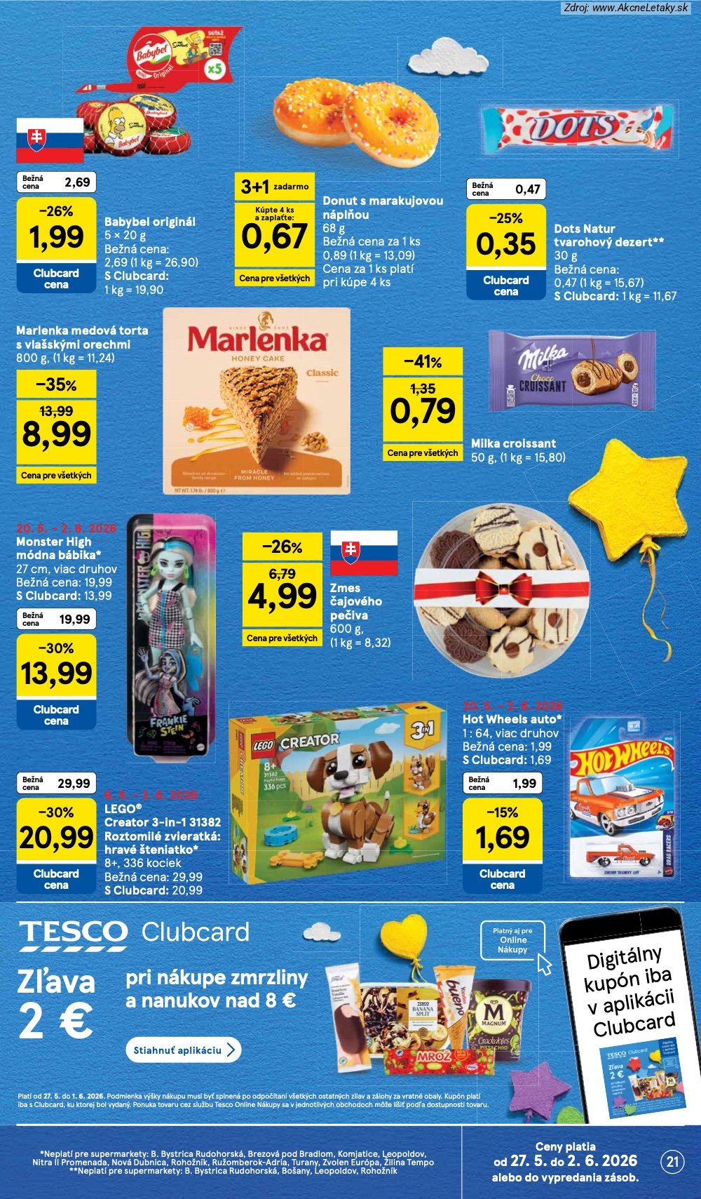 Leták Tesco (27. 5. - 2. 6. 2026) - strana 21 z 30