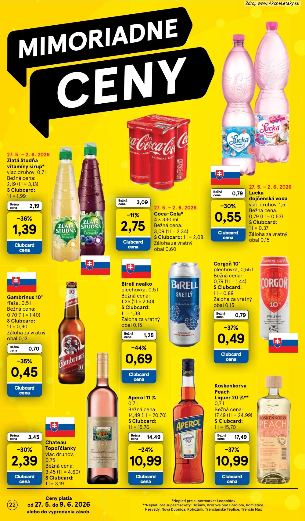Leták Tesco (27. 5. - 2. 6. 2026) - strana 22 z 30