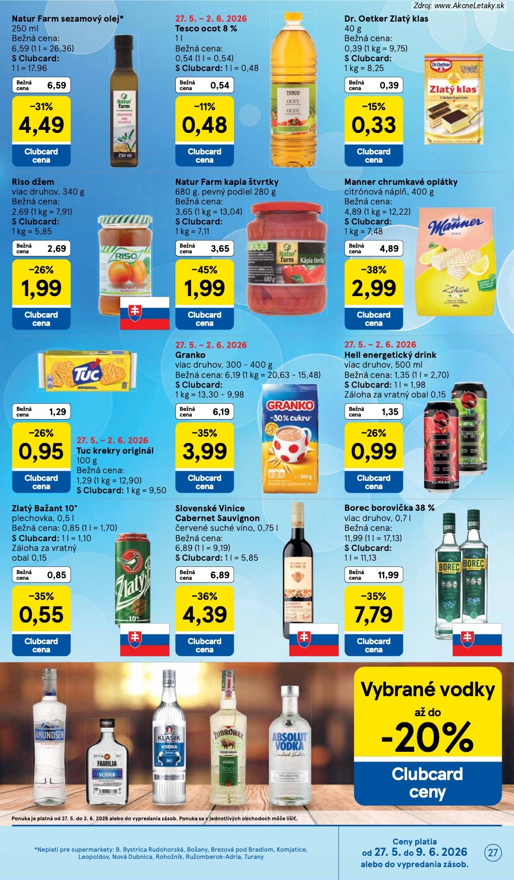 Leták Tesco (27. 5. - 2. 6. 2026) - strana 27 z 30