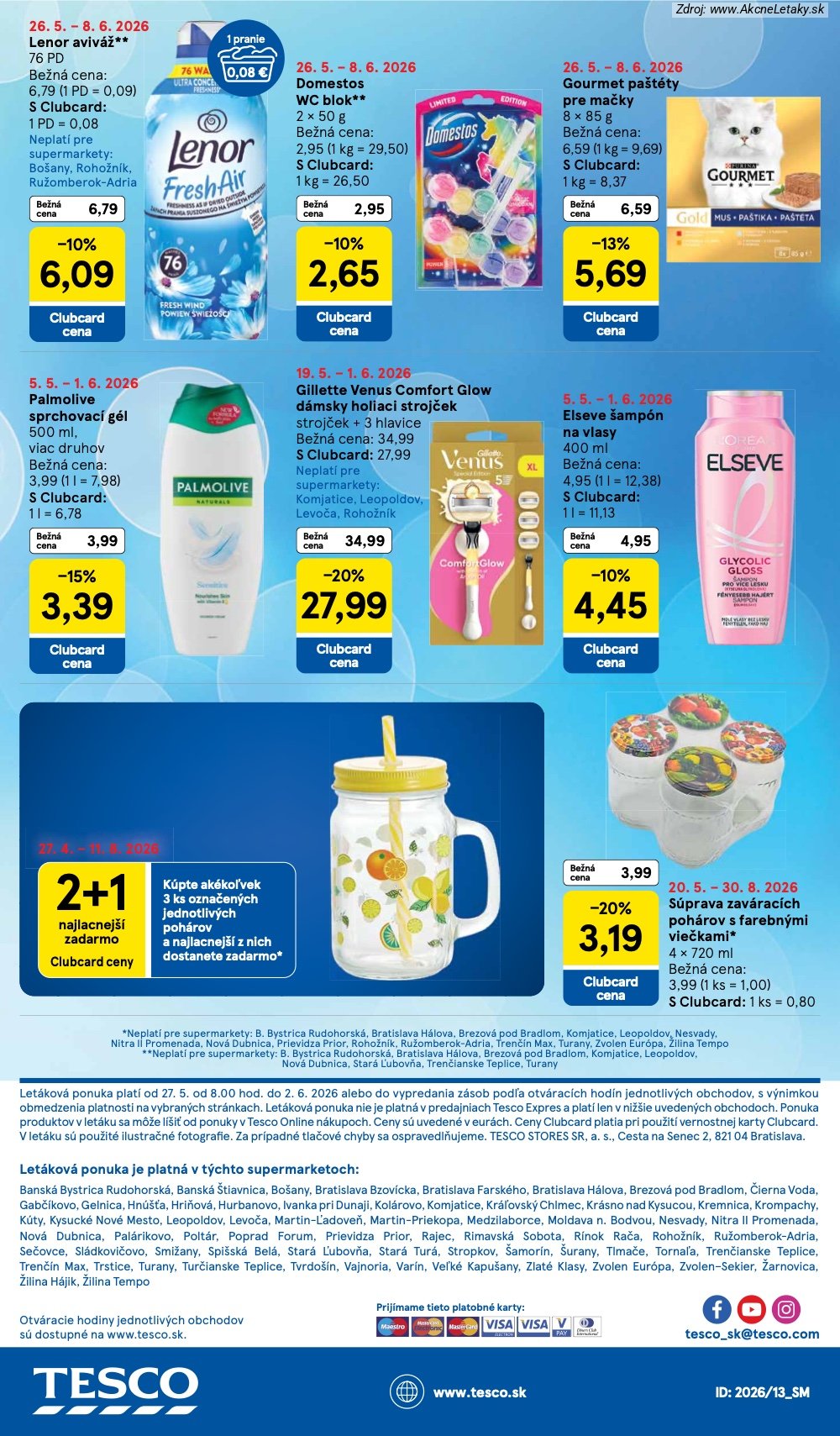 Leták Tesco (27. 5. - 2. 6. 2026) - strana 30 z 30