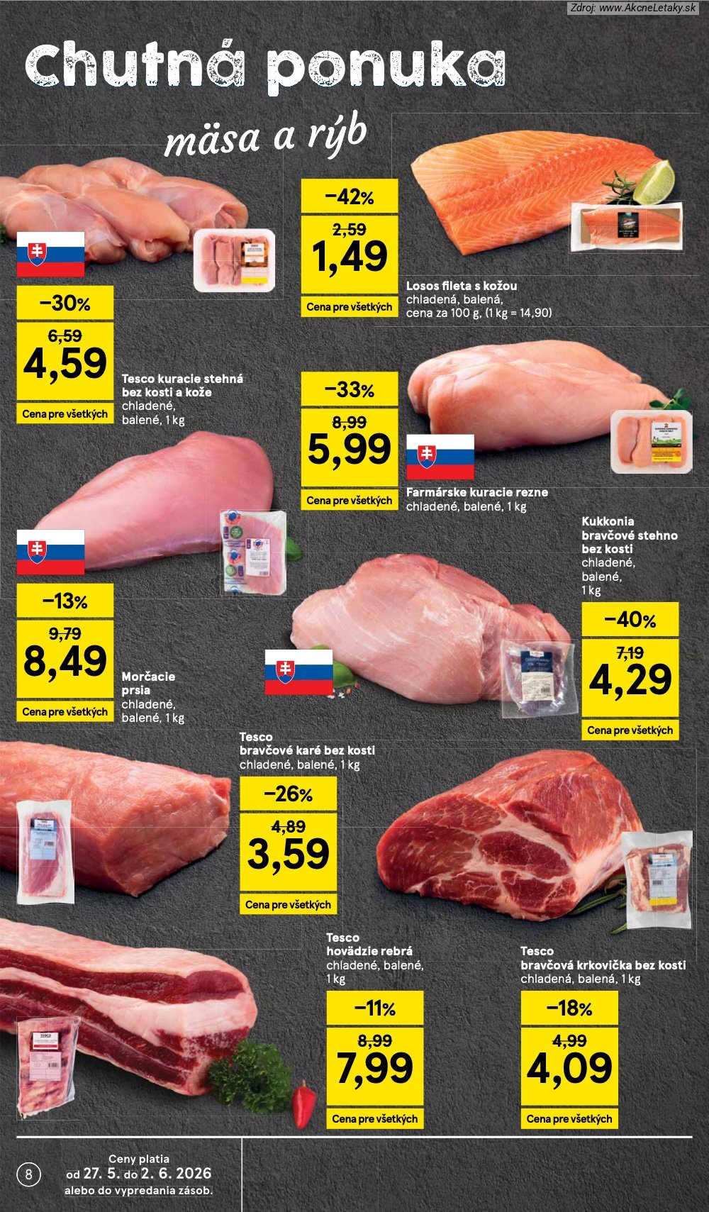 Leták Tesco (27. 5. - 2. 6. 2026) - strana 8 z 30