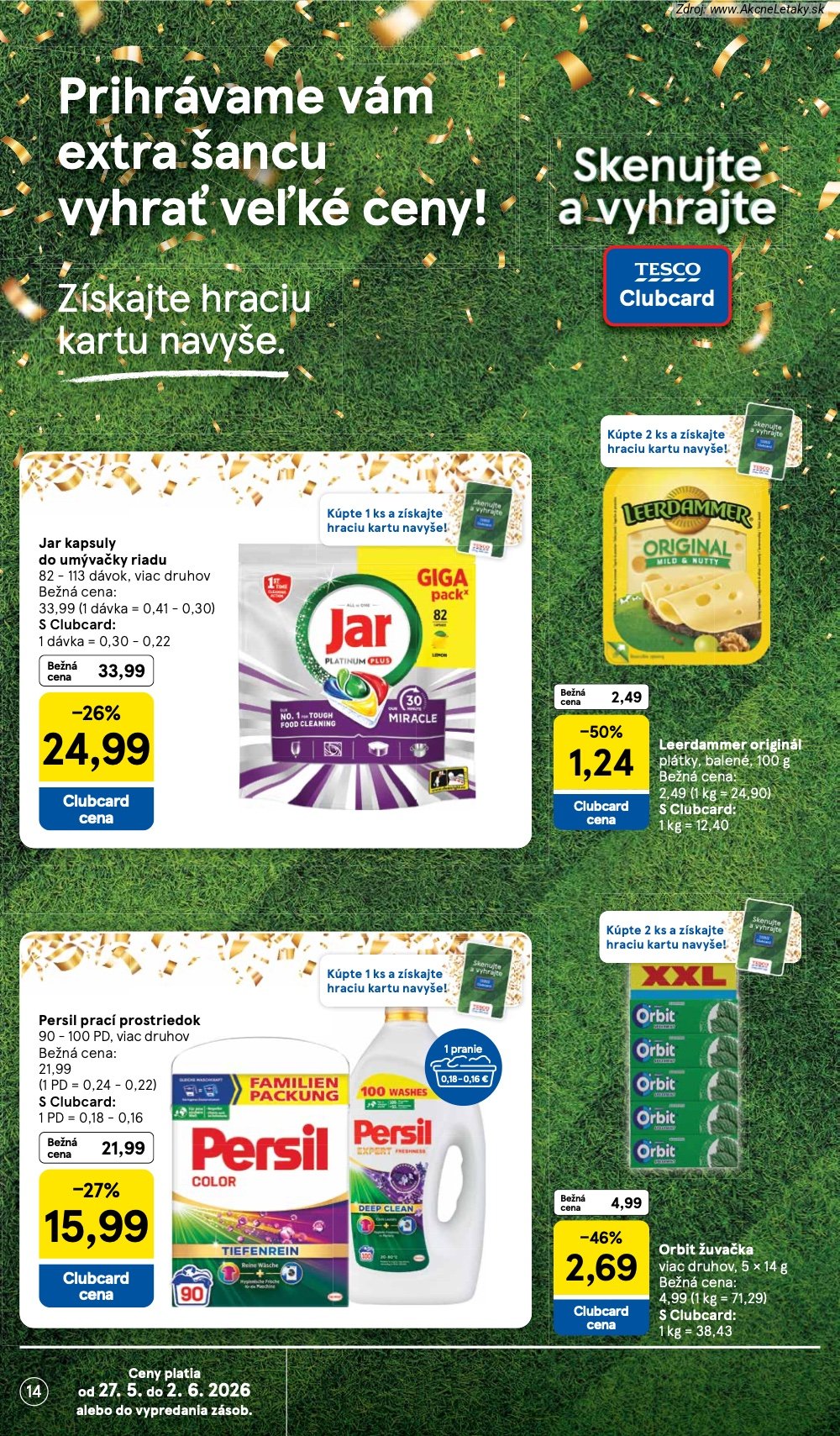 Leták Tesco (27. 5. - 2. 6. 2026) - strana 14 z 45