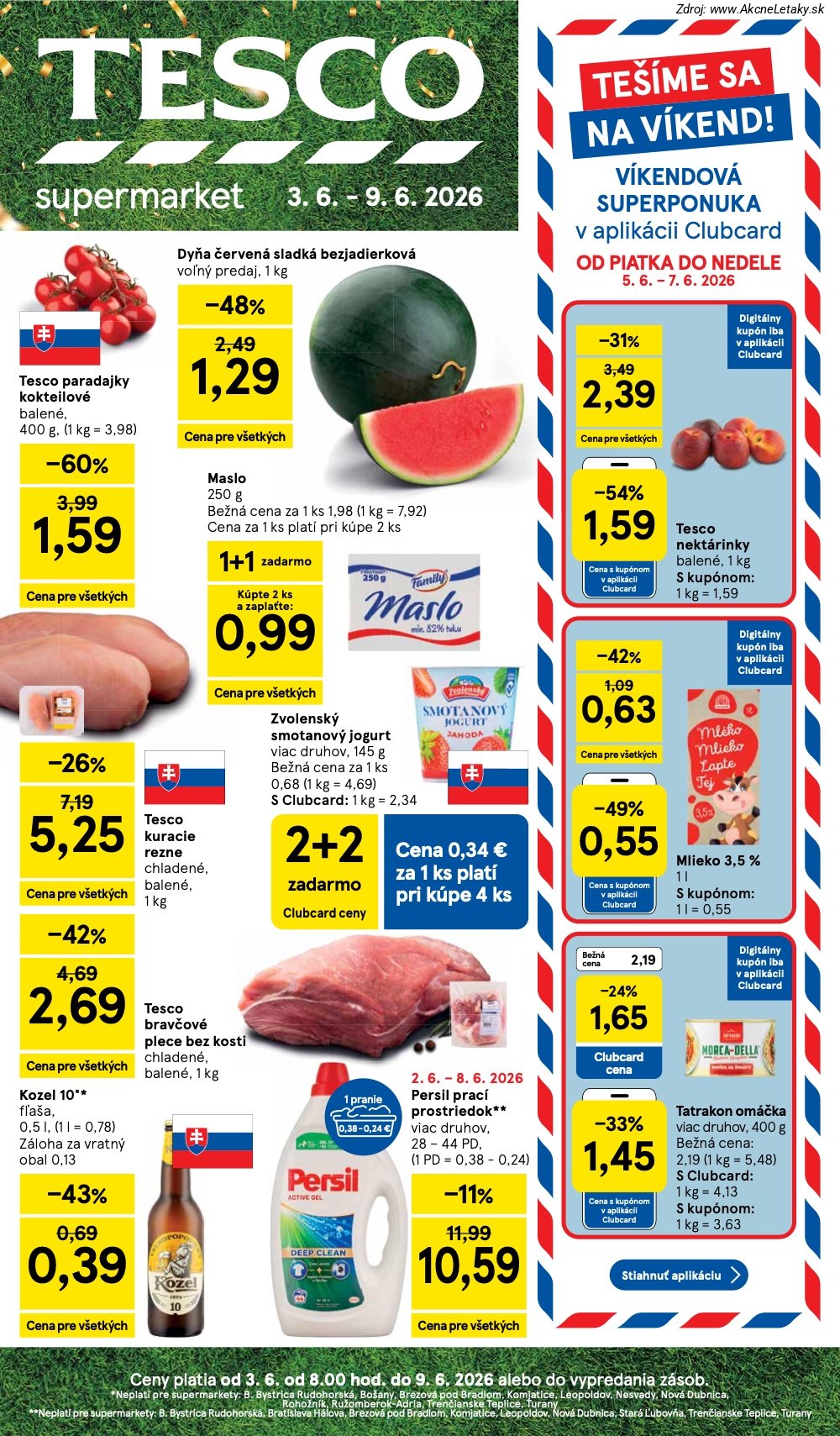 Leták Tesco (3. 6. - 9. 6. 2026) - strana 1 z 35