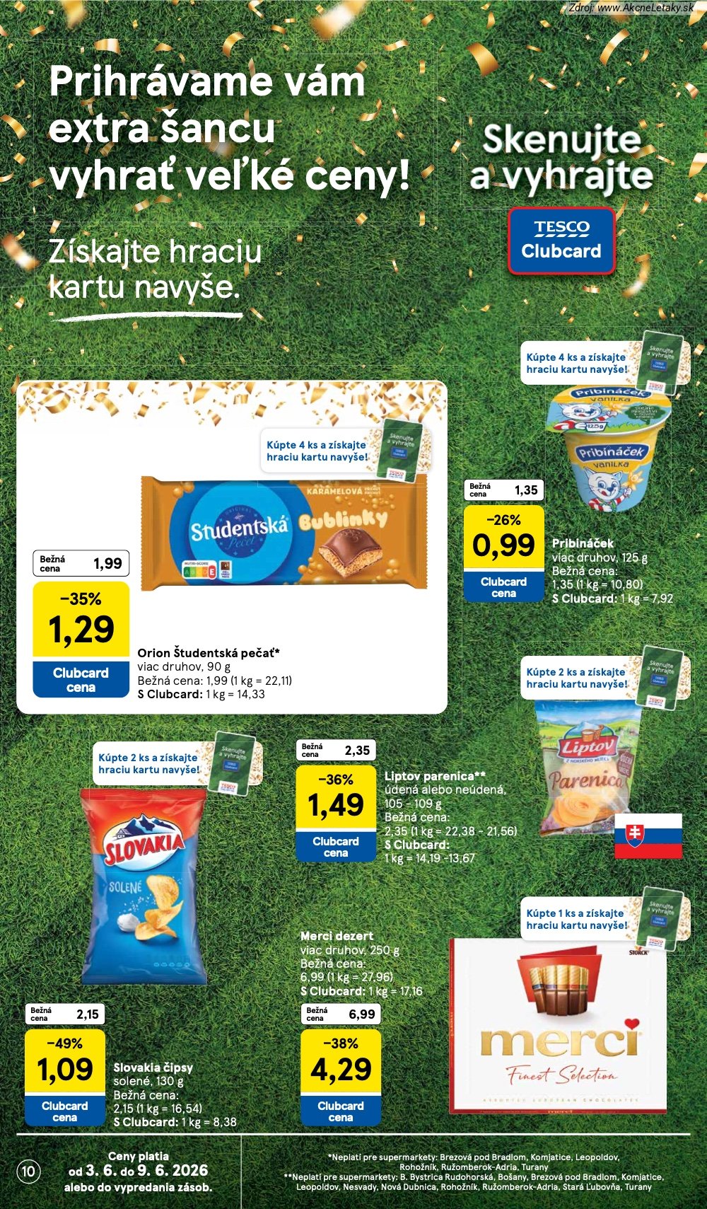 Leták Tesco (3. 6. - 9. 6. 2026) - strana 10 z 35