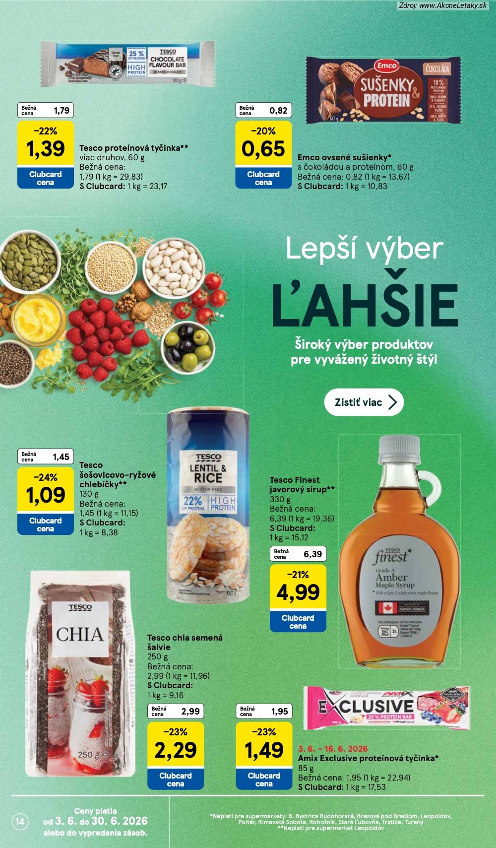 Leták Tesco (3. 6. - 9. 6. 2026) - strana 14 z 35