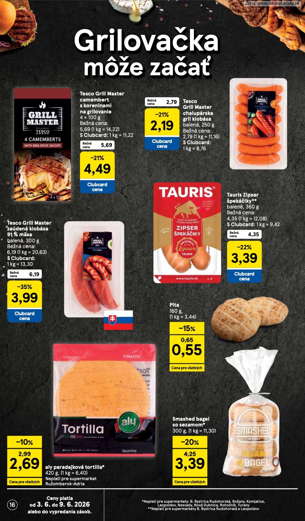 Leták Tesco (3. 6. - 9. 6. 2026) - strana 16 z 35