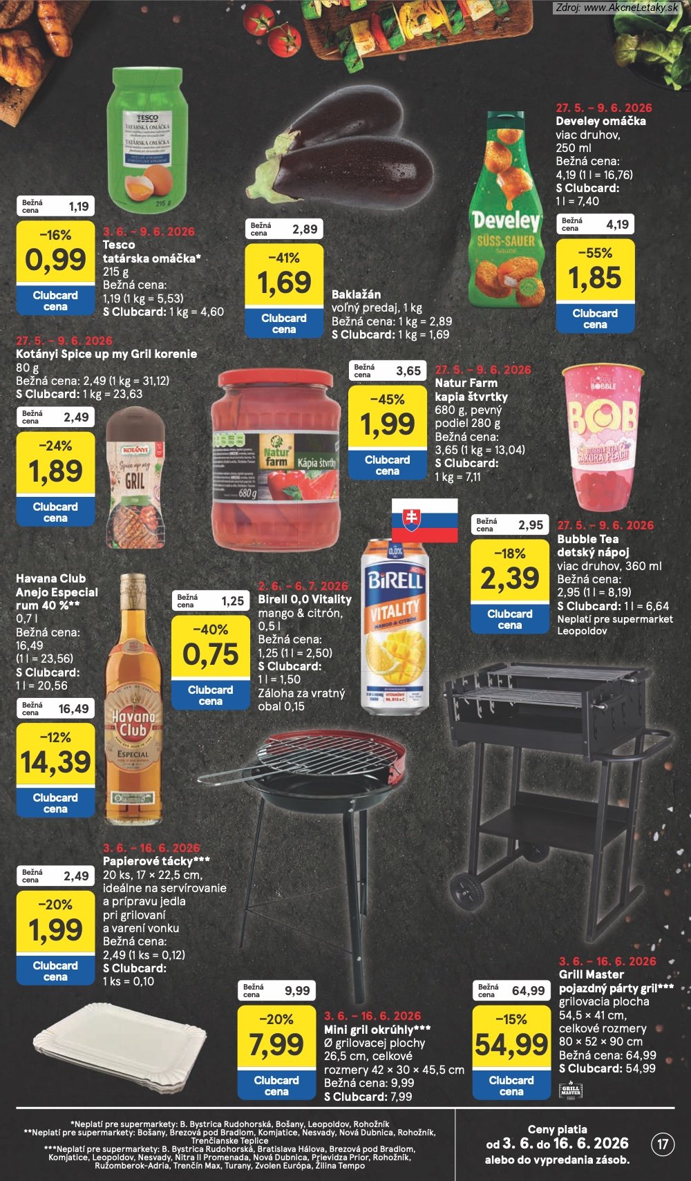 Leták Tesco (3. 6. - 9. 6. 2026) - strana 17 z 35