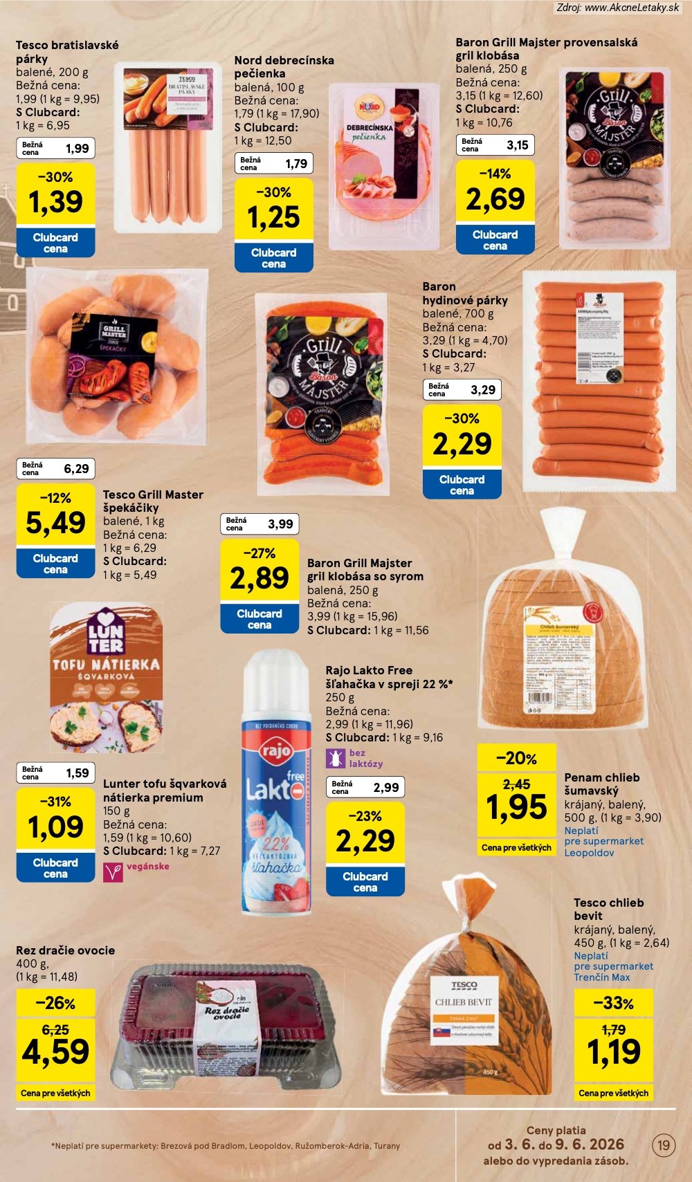 Leták Tesco (3. 6. - 9. 6. 2026) - strana 19 z 35