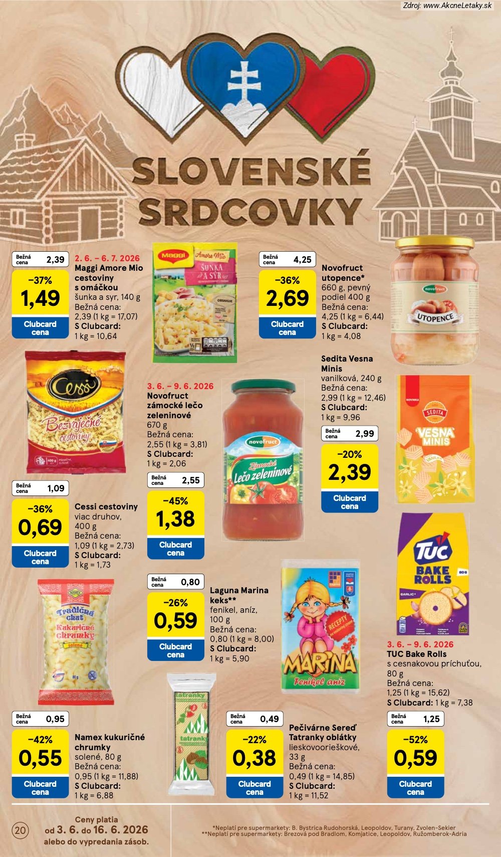 Leták Tesco (3. 6. - 9. 6. 2026) - strana 20 z 35