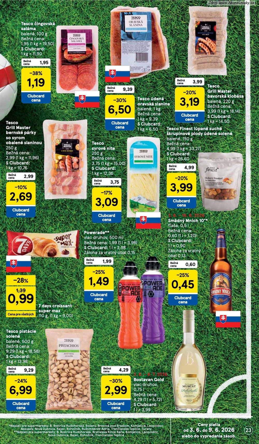 Leták Tesco (3. 6. - 9. 6. 2026) - strana 23 z 35