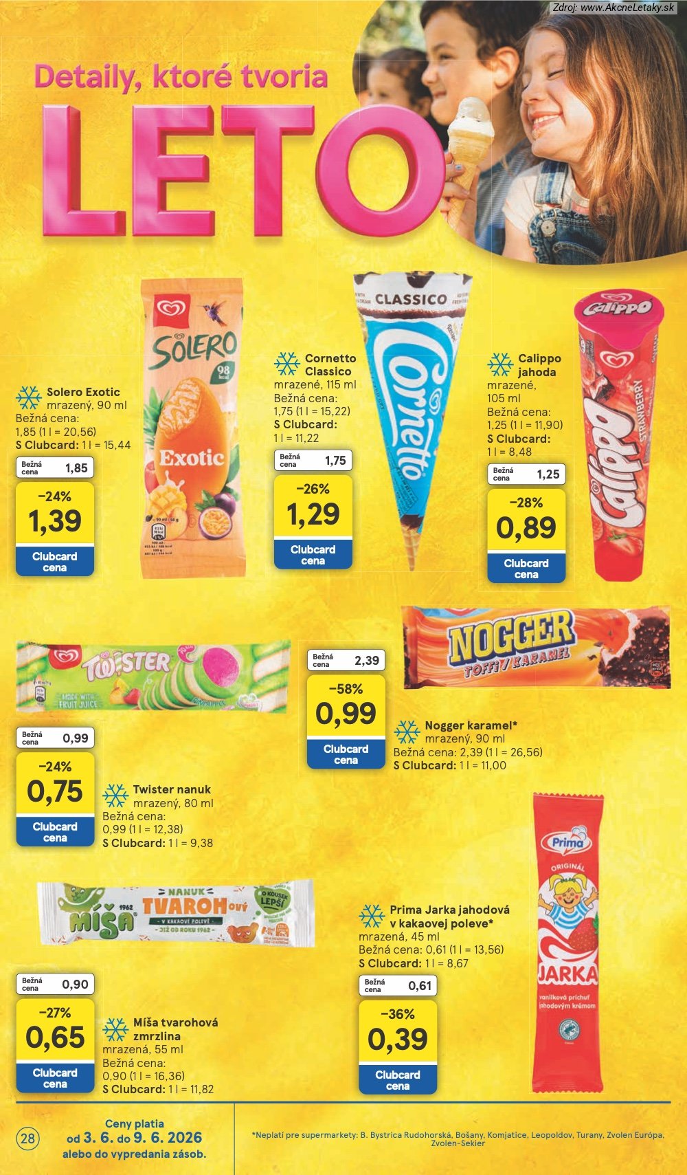 Leták Tesco (3. 6. - 9. 6. 2026) - strana 28 z 35