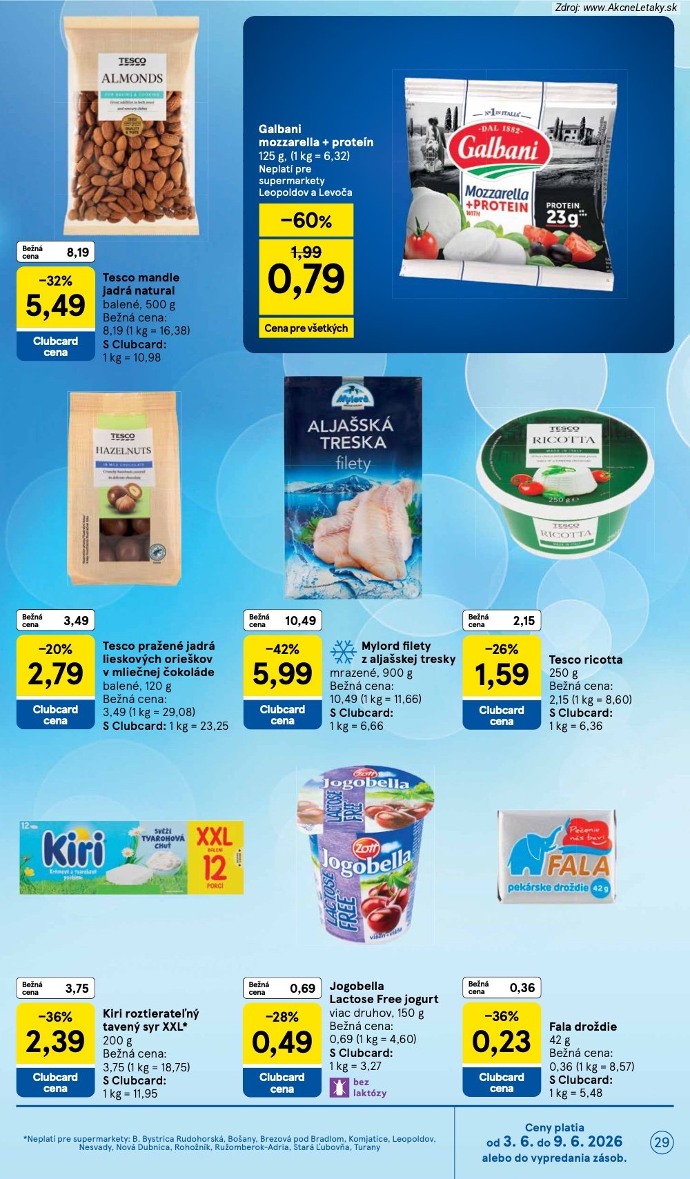 Leták Tesco (3. 6. - 9. 6. 2026) - strana 29 z 35