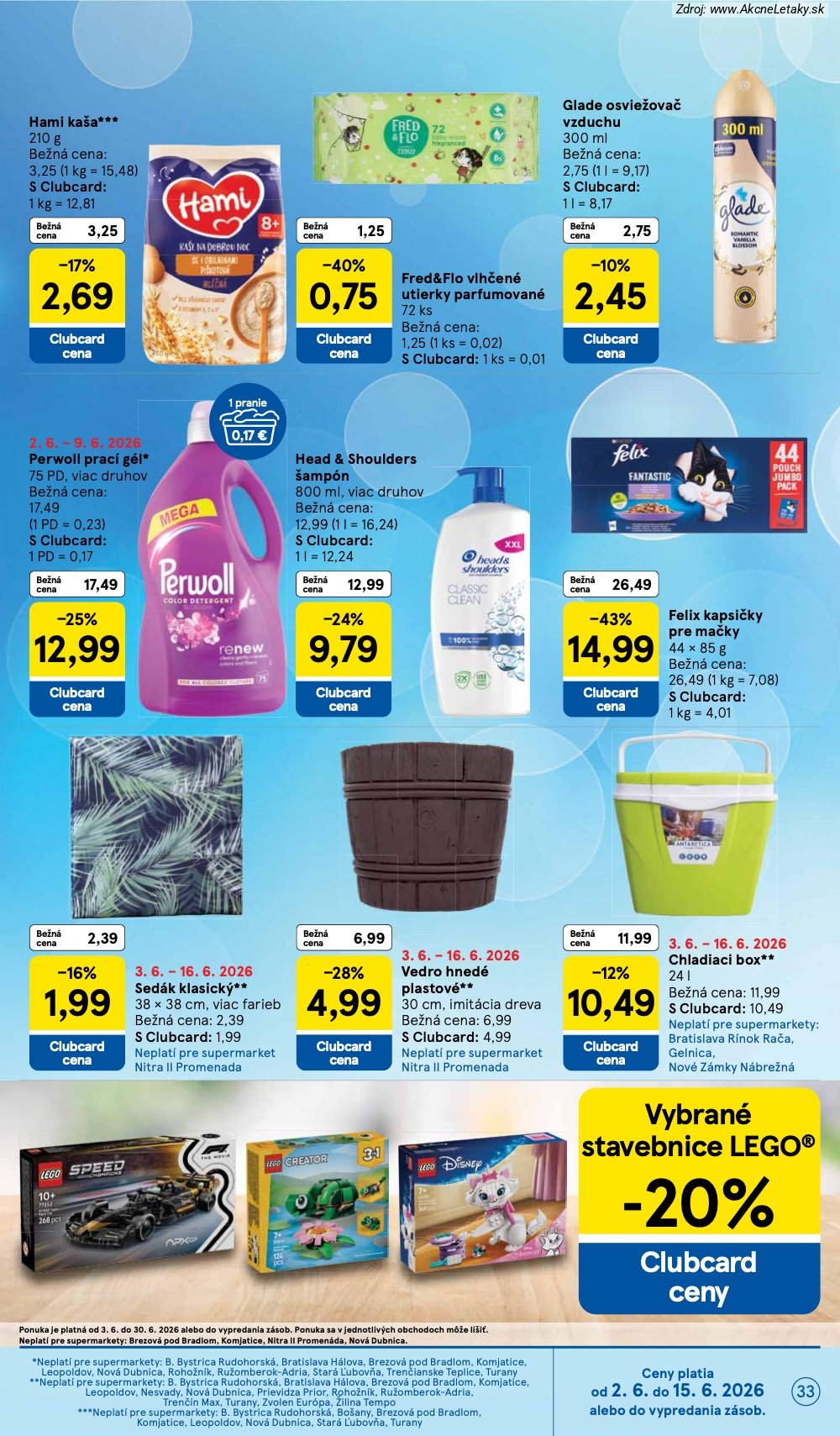 Leták Tesco (3. 6. - 9. 6. 2026) - strana 33 z 35