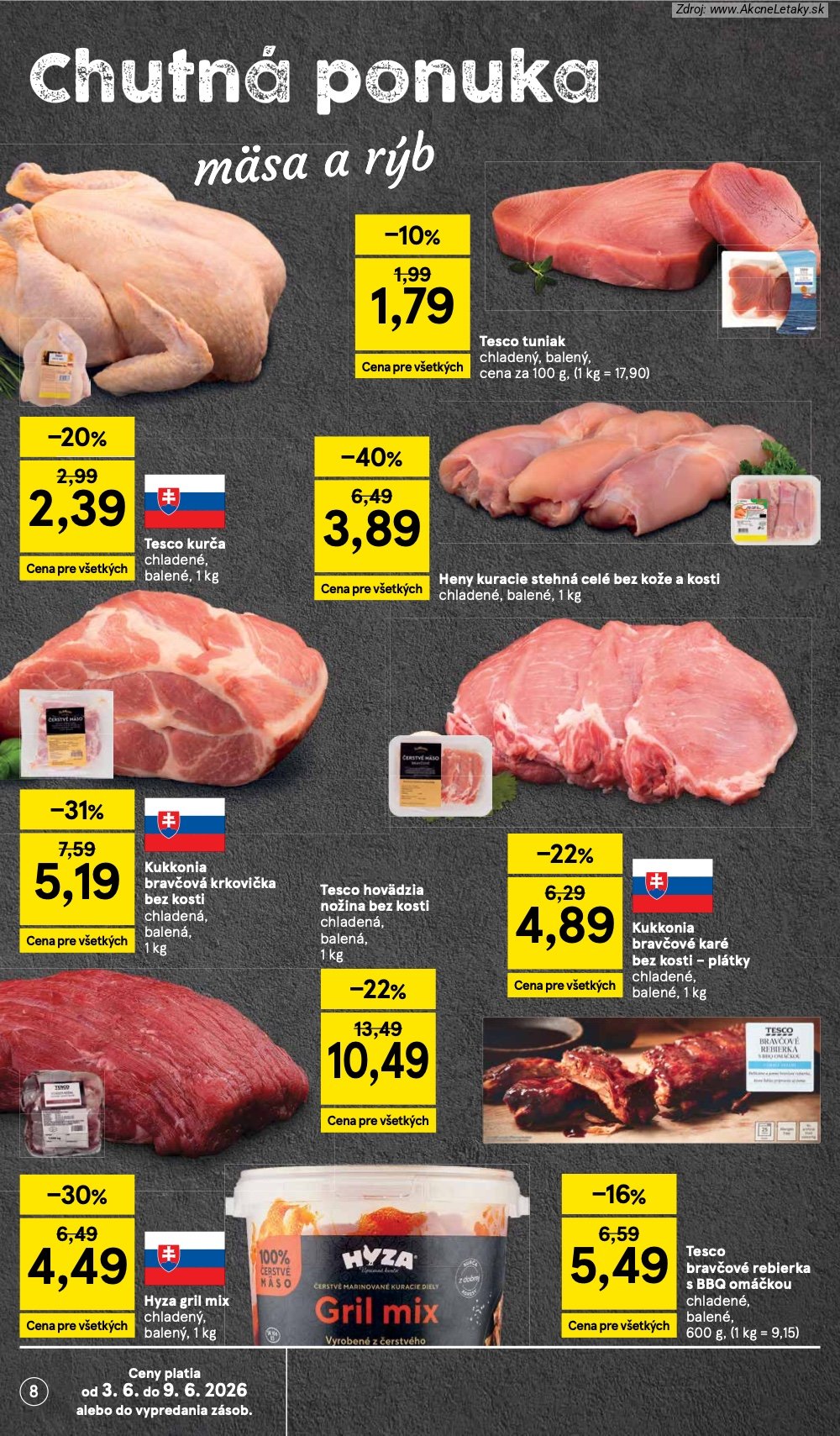 Leták Tesco (3. 6. - 9. 6. 2026) - strana 8 z 35