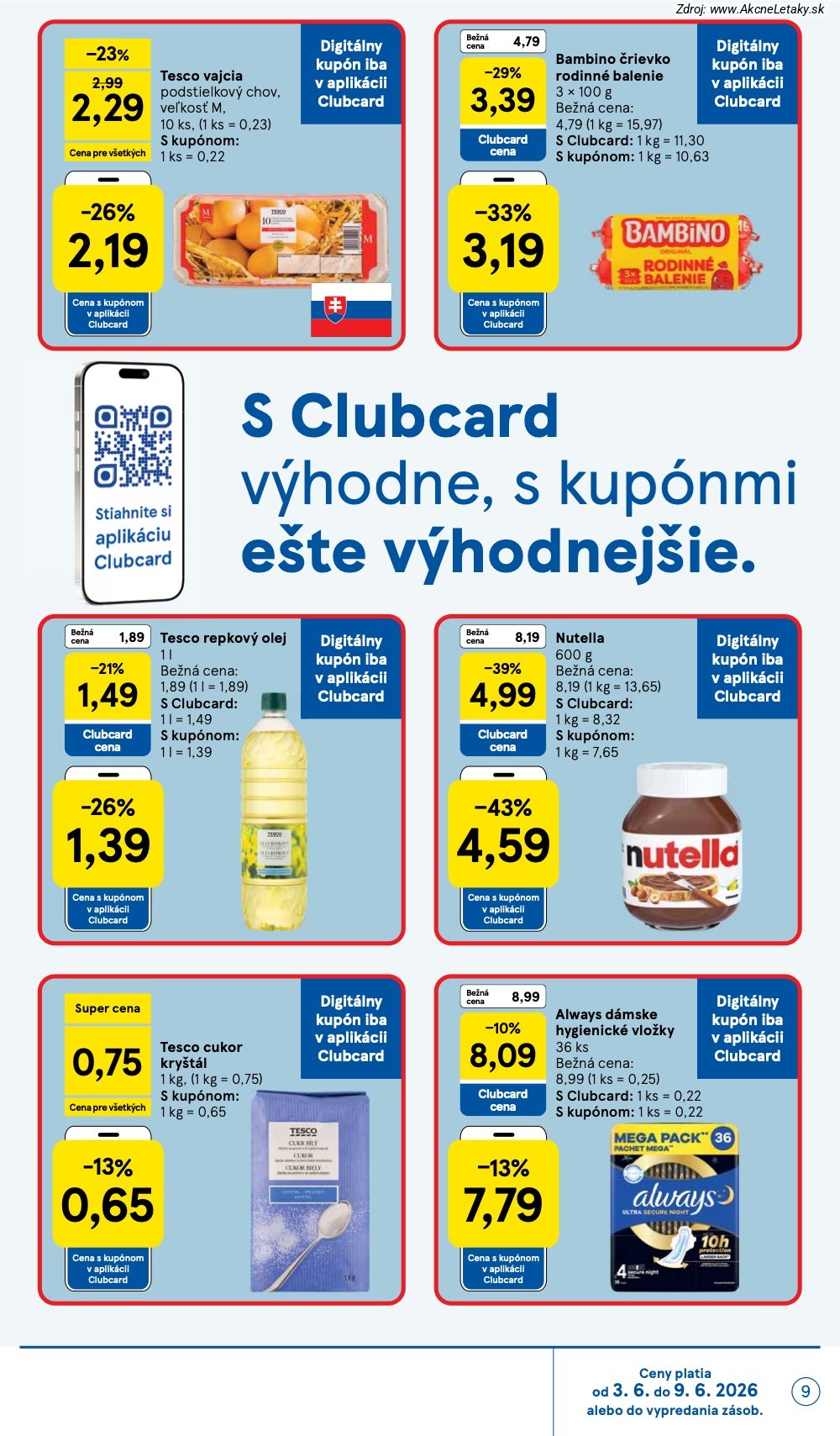 Leták Tesco (3. 6. - 9. 6. 2026) - strana 9 z 35