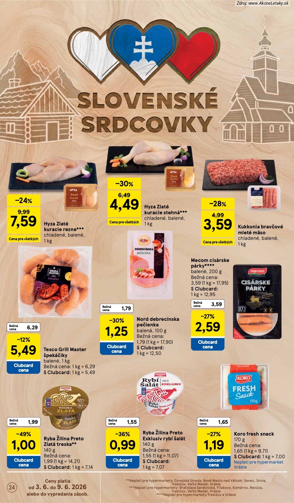 Leták Tesco (3. 6. - 9. 6. 2026) - strana 24 z 52