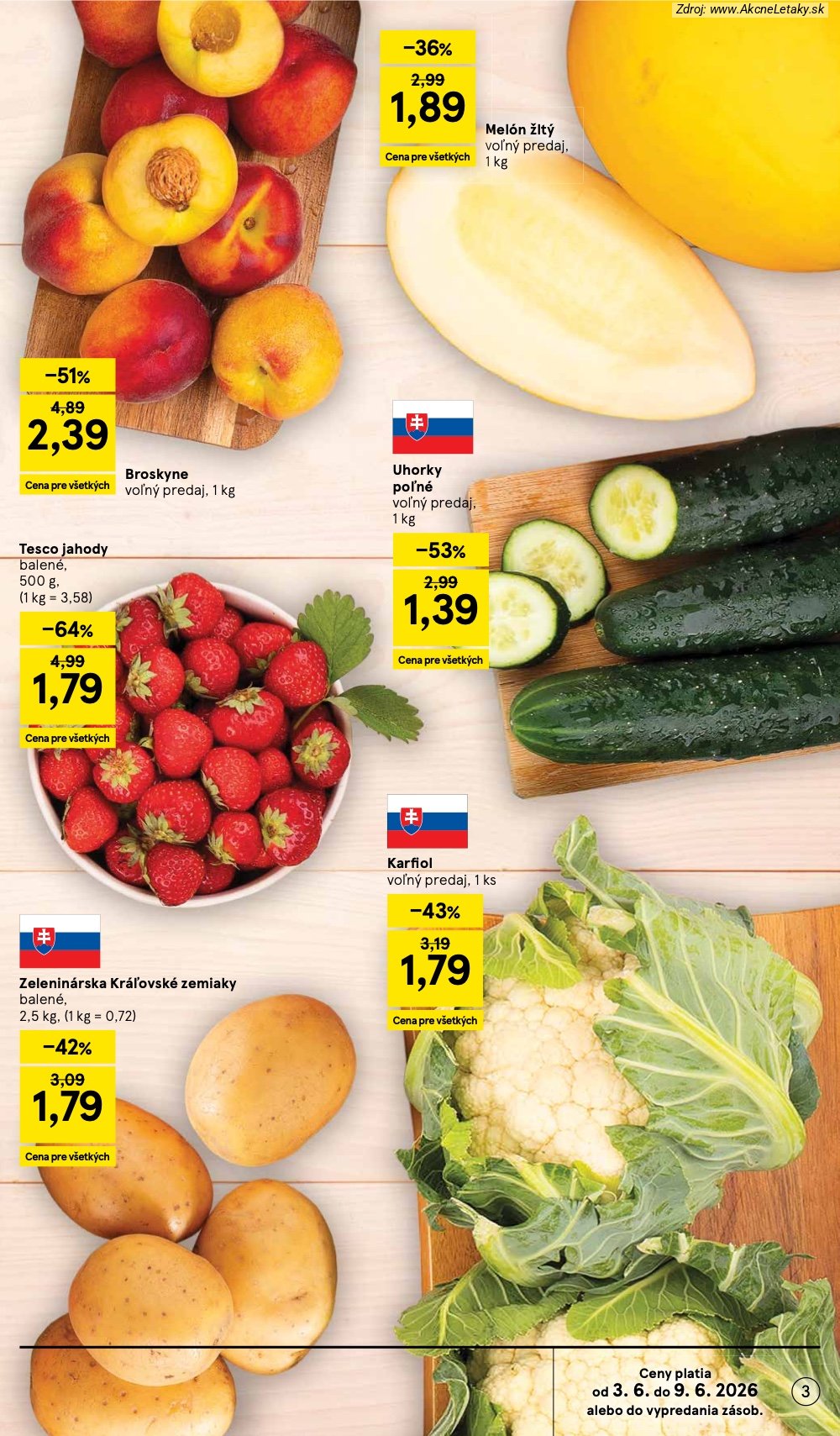 Leták Tesco (3. 6. - 9. 6. 2026) - strana 3 z 52
