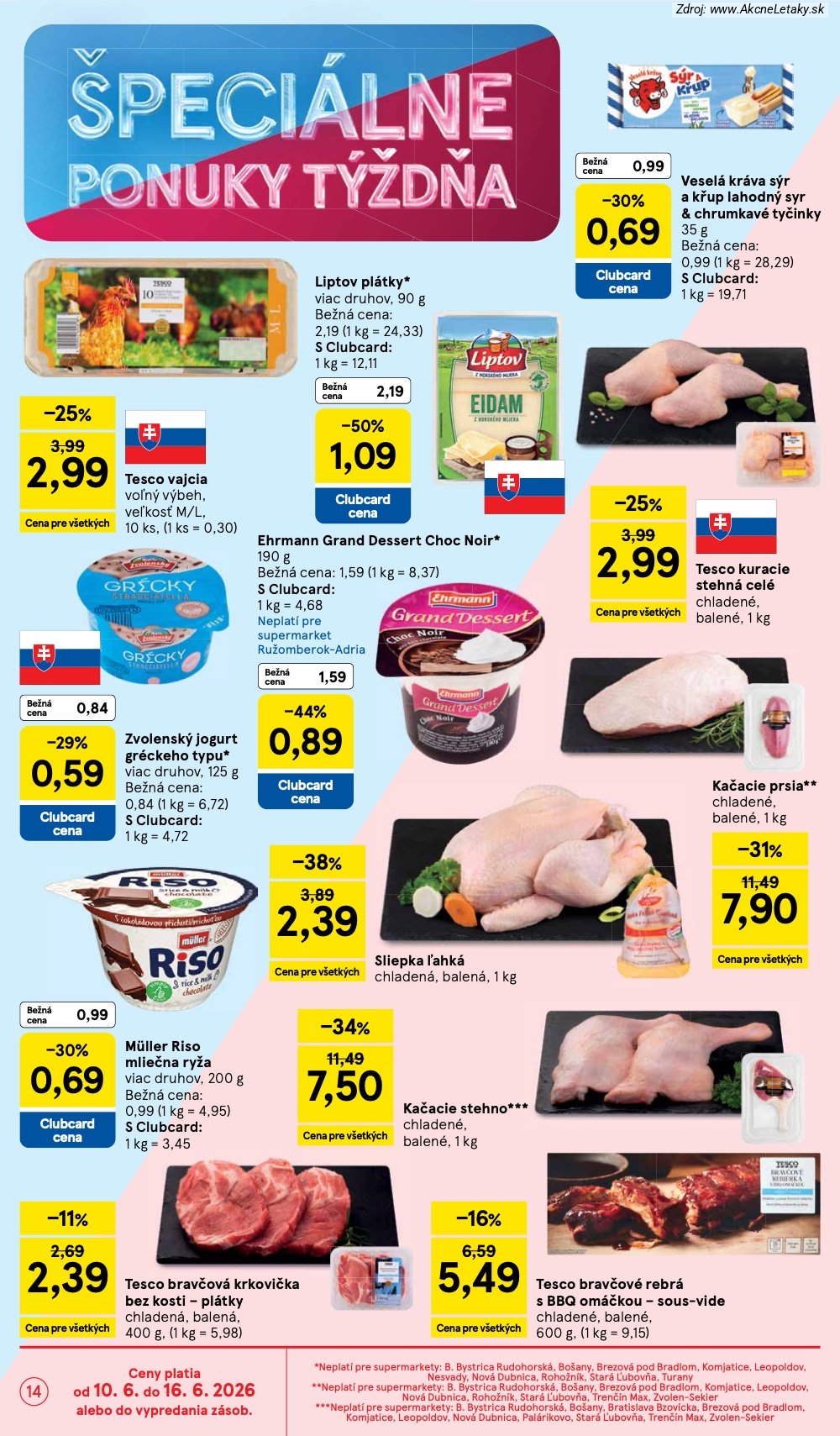 Leták Tesco (10. 6. - 16. 6. 2026) - strana 14 z 34