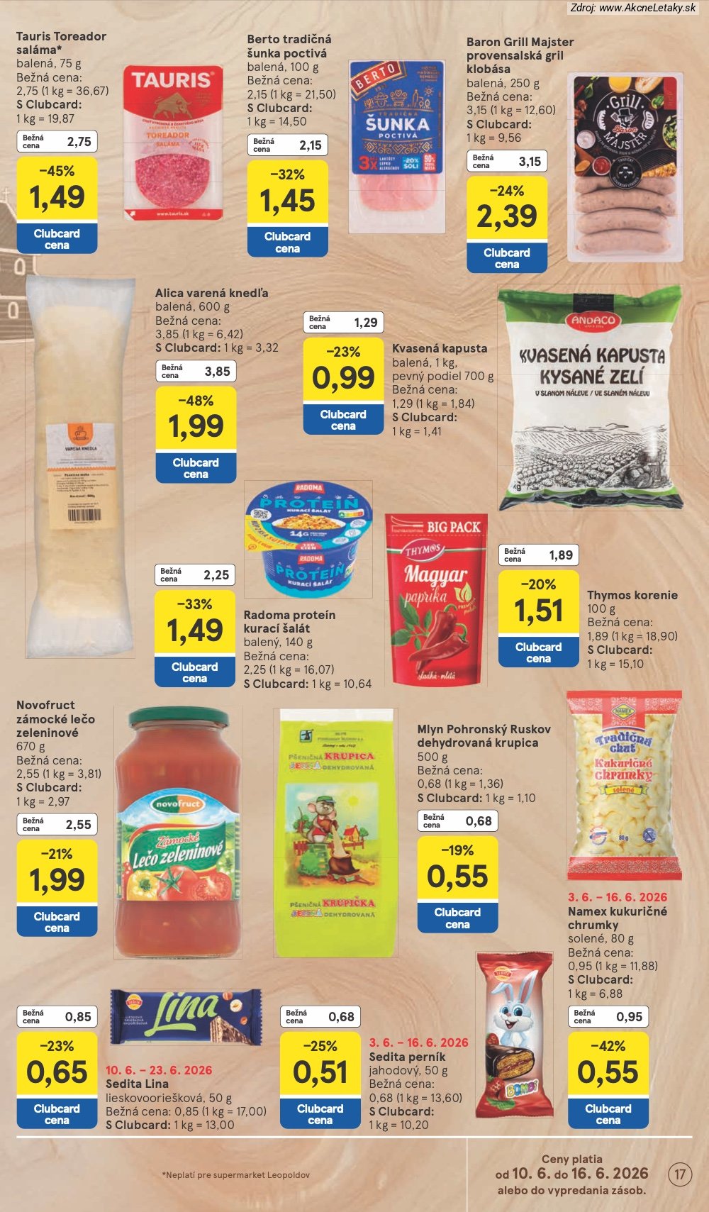 Leták Tesco (10. 6. - 16. 6. 2026) - strana 17 z 34