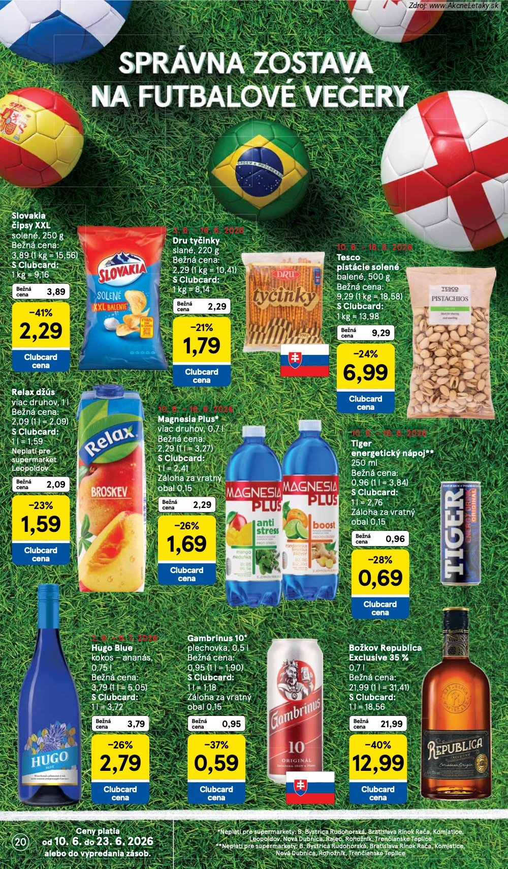 Leták Tesco (10. 6. - 16. 6. 2026) - strana 20 z 34