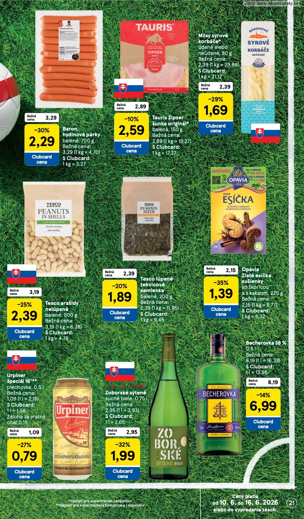 Leták Tesco (10. 6. - 16. 6. 2026) - strana 21 z 34