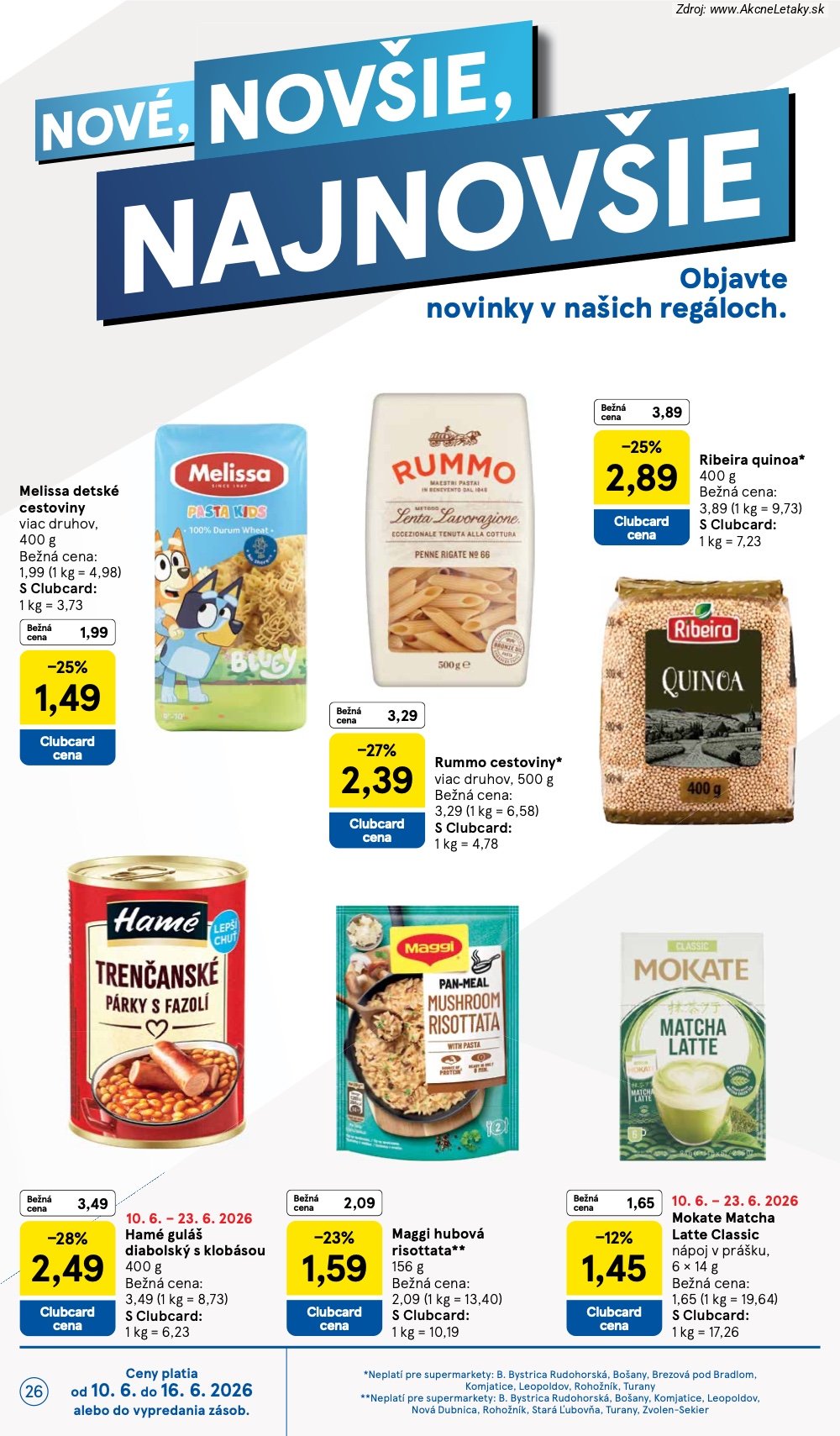 Leták Tesco (10. 6. - 16. 6. 2026) - strana 26 z 34