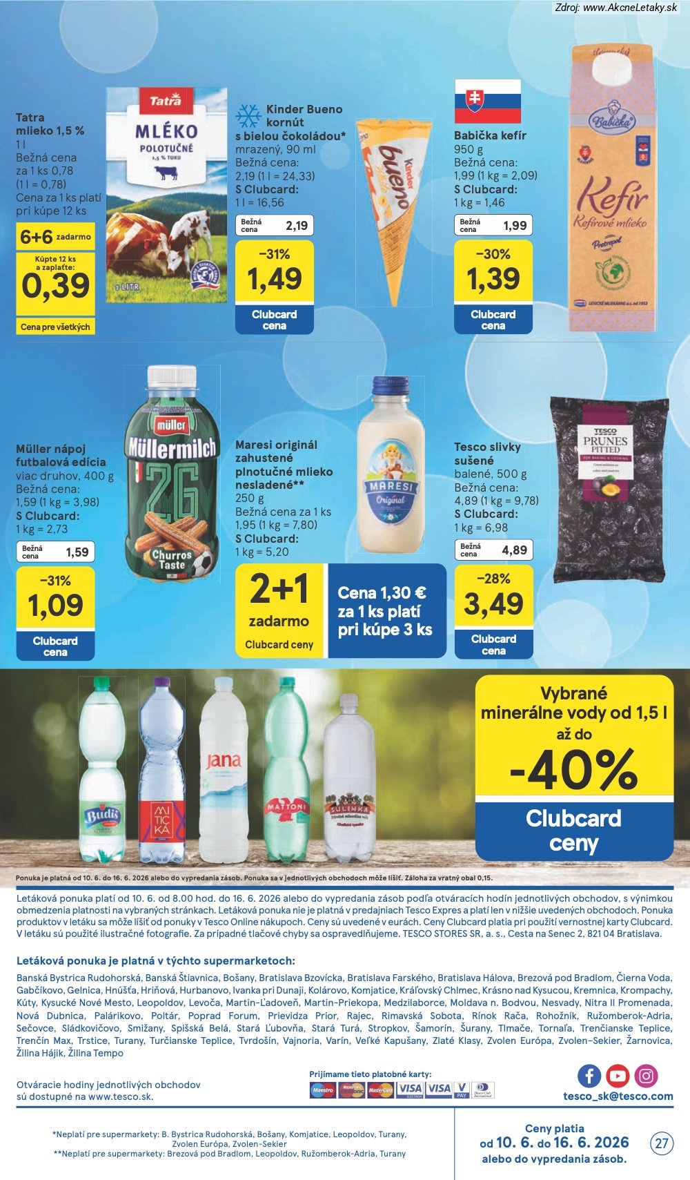 Leták Tesco (10. 6. - 16. 6. 2026) - strana 27 z 34