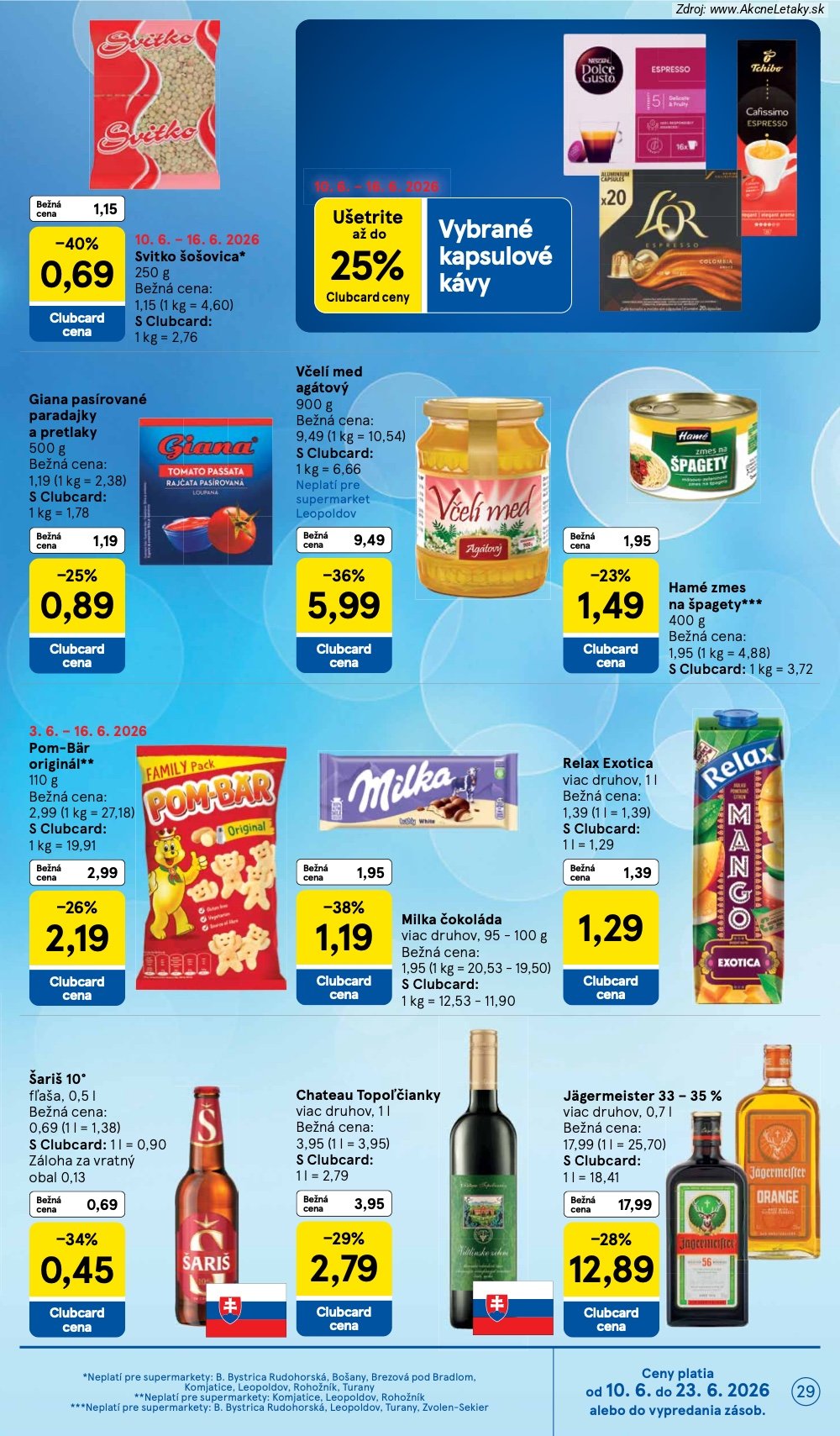 Leták Tesco (10. 6. - 16. 6. 2026) - strana 29 z 34