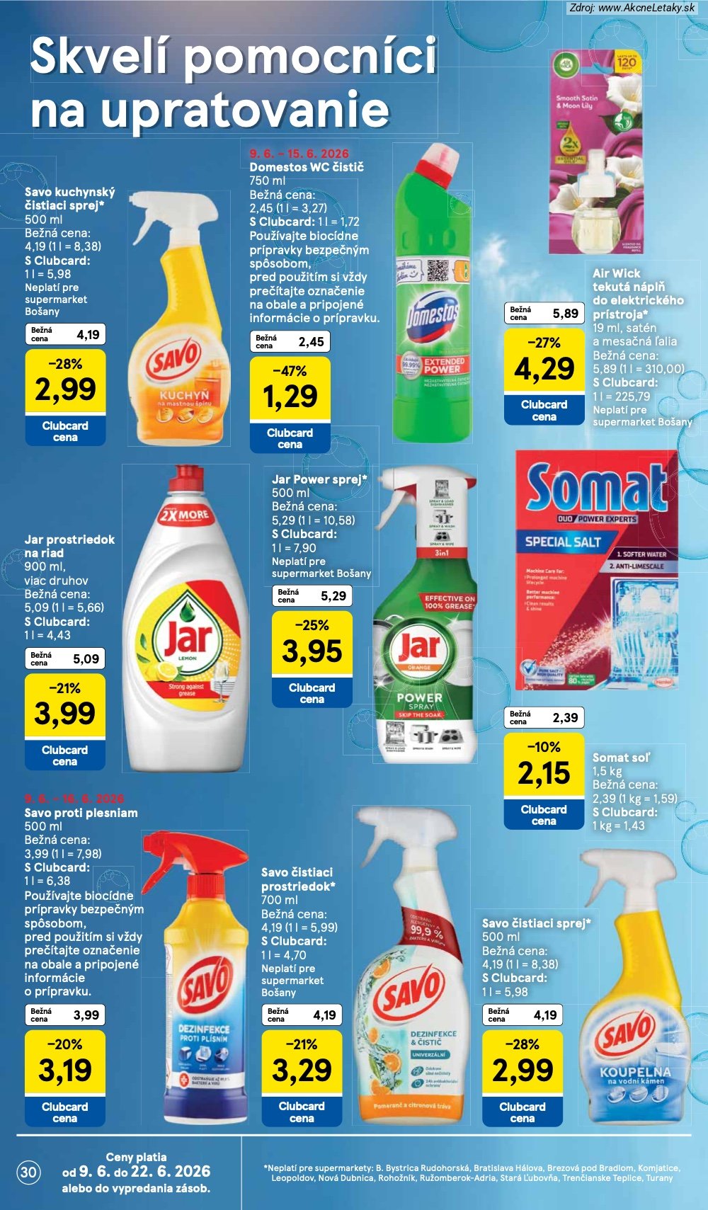 Leták Tesco (10. 6. - 16. 6. 2026) - strana 30 z 34