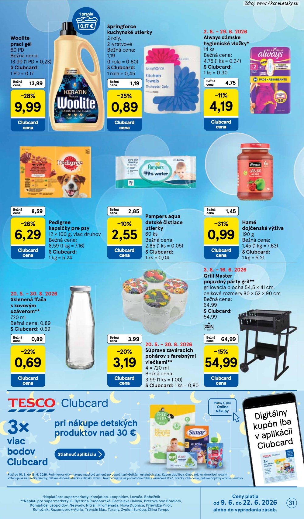 Leták Tesco (10. 6. - 16. 6. 2026) - strana 31 z 34