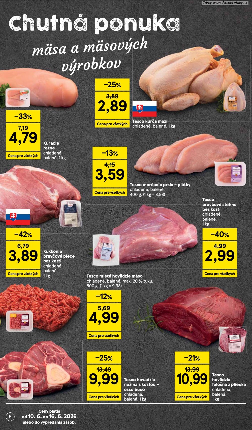 Leták Tesco (10. 6. - 16. 6. 2026) - strana 8 z 34