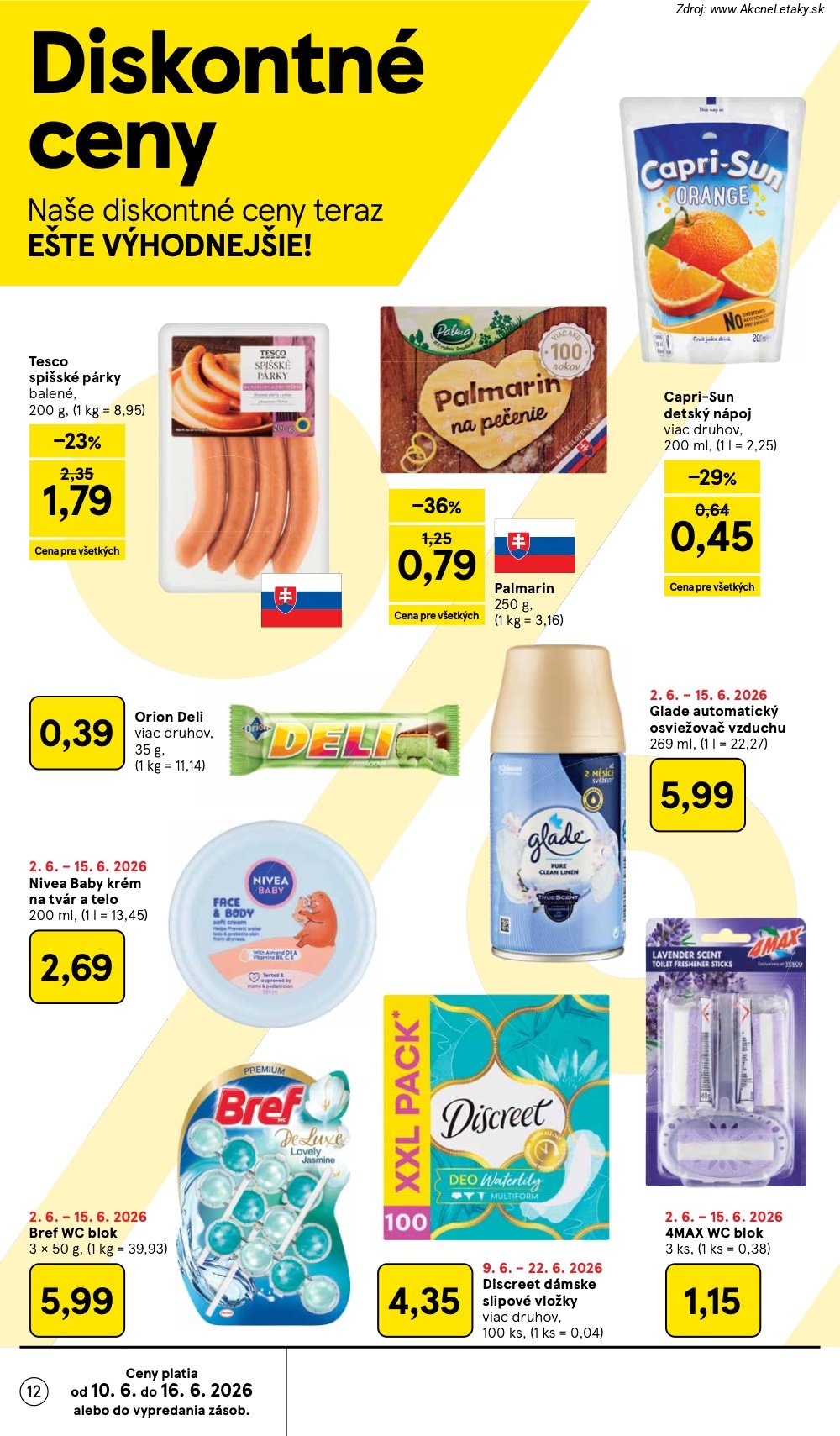 Leták Tesco (10. 6. - 16. 6. 2026) - strana 12 z 51