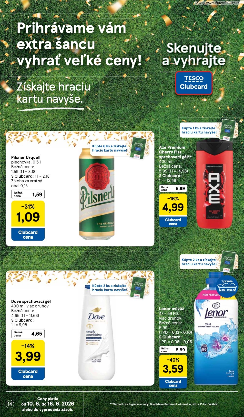 Leták Tesco (10. 6. - 16. 6. 2026) - strana 14 z 51