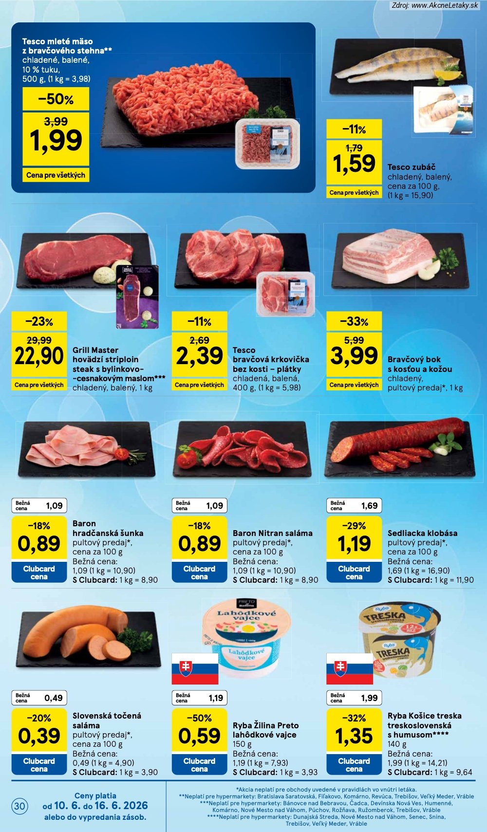Leták Tesco (10. 6. - 16. 6. 2026) - strana 30 z 51
