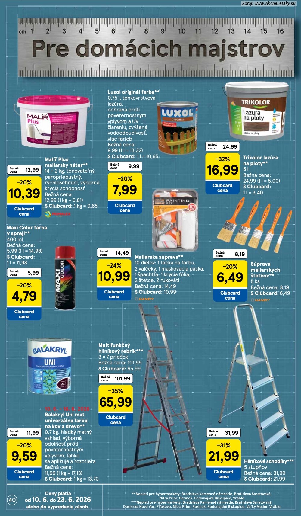 Leták Tesco (10. 6. - 16. 6. 2026) - strana 40 z 51