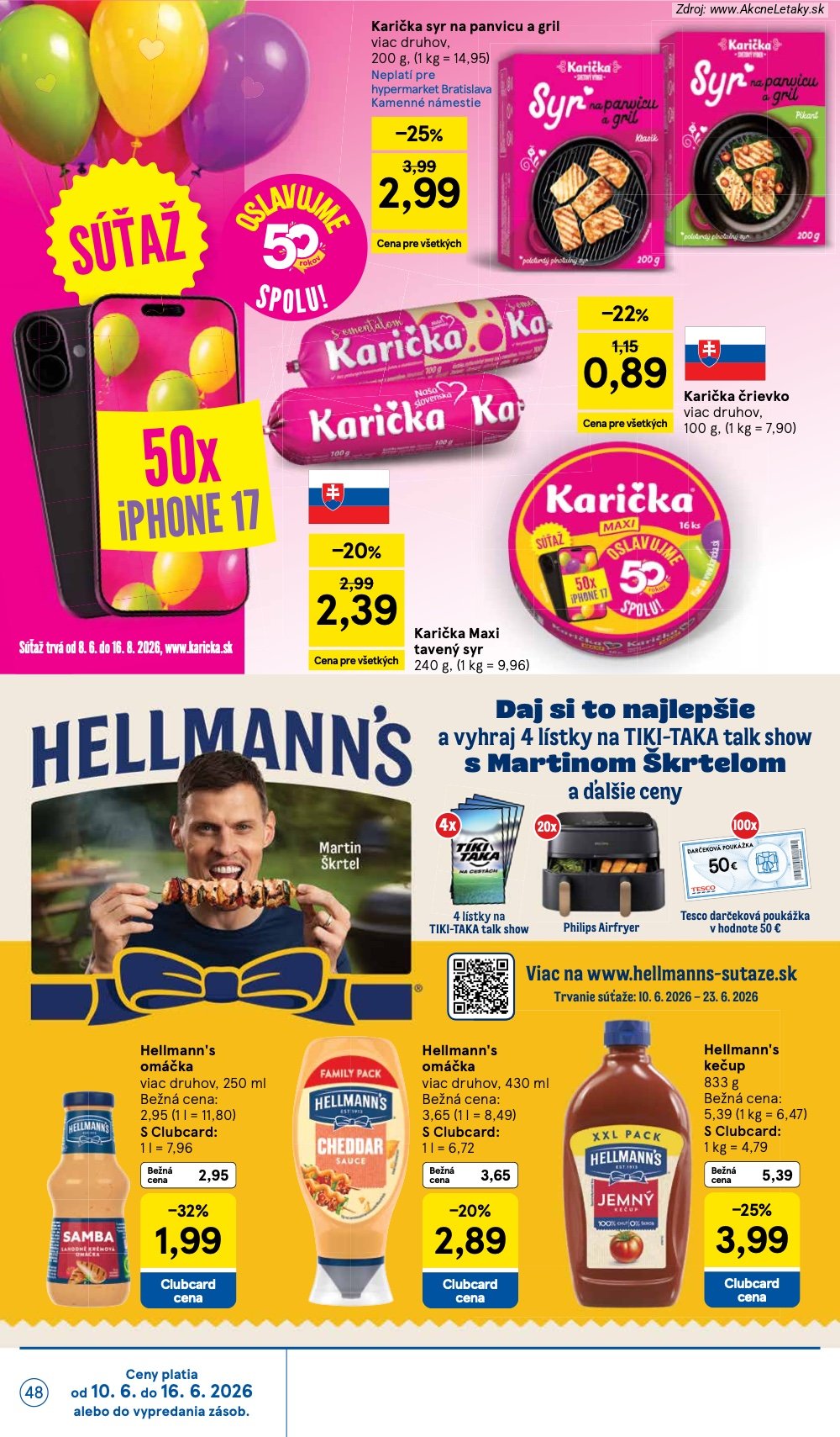 Leták Tesco (10. 6. - 16. 6. 2026) - strana 48 z 51