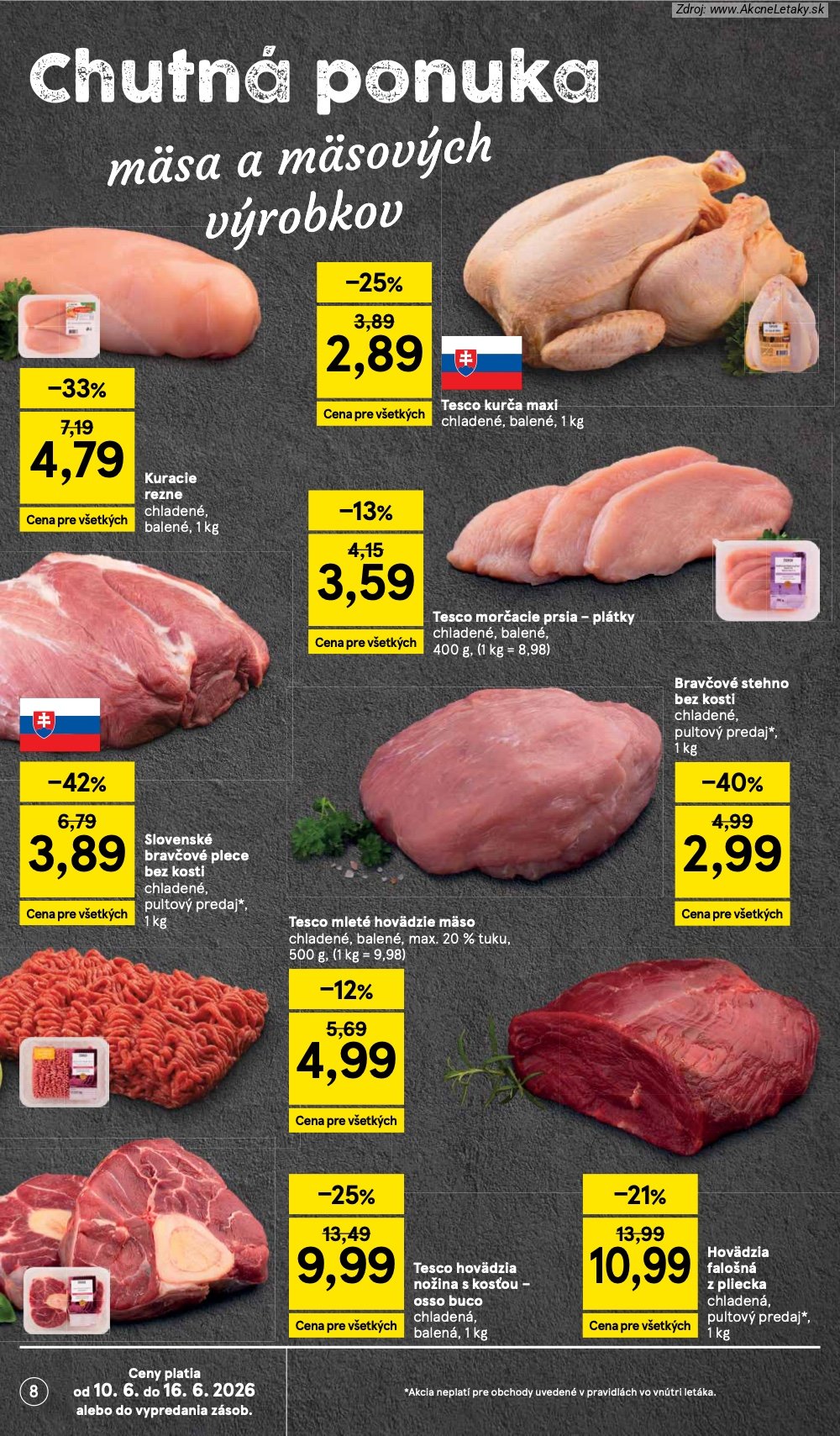 Leták Tesco (10. 6. - 16. 6. 2026) - strana 8 z 51